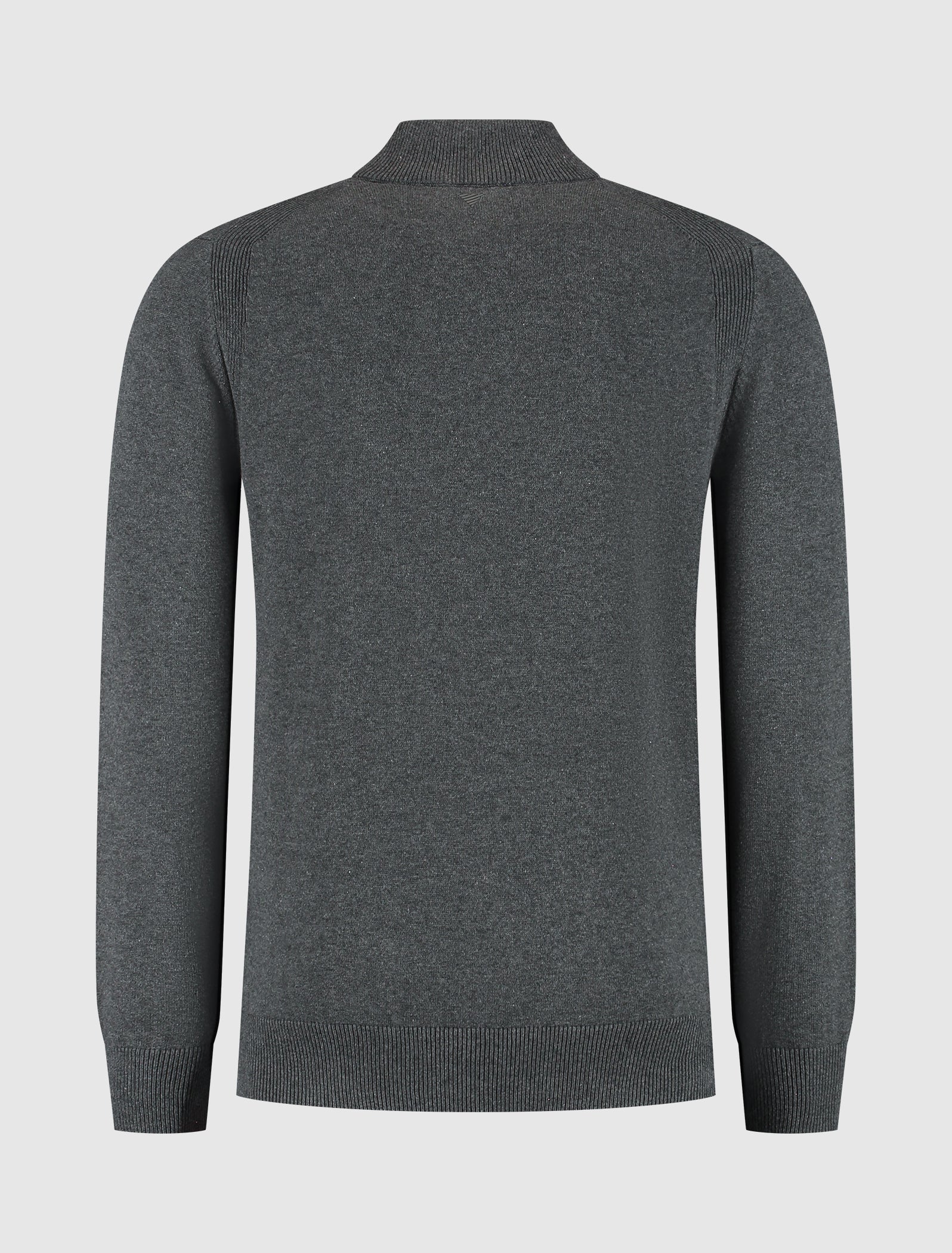 Knit Hidden Half-zip Sweater | Antra Melange