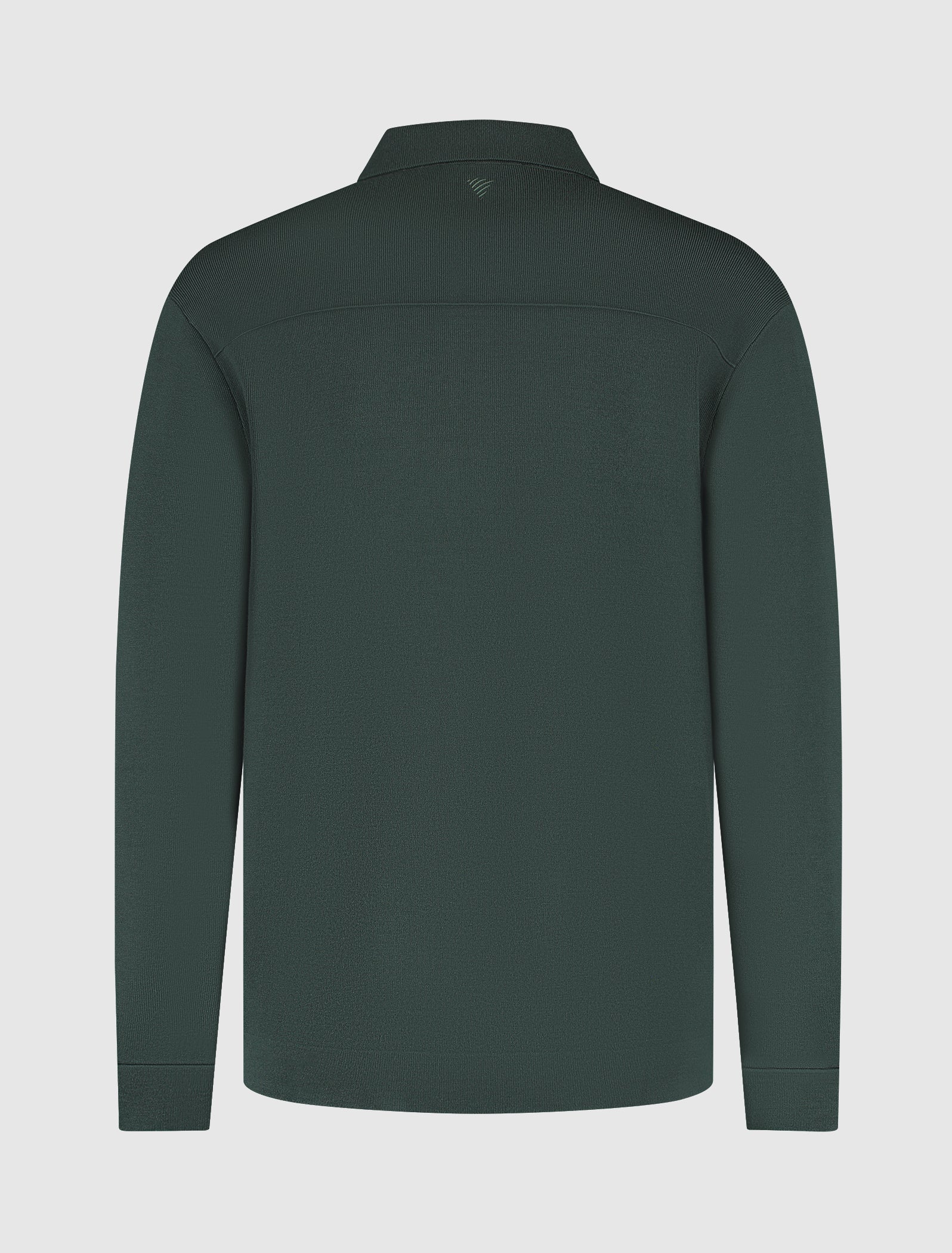 Heavy Knit Full-zip Cardigan | Dark Green