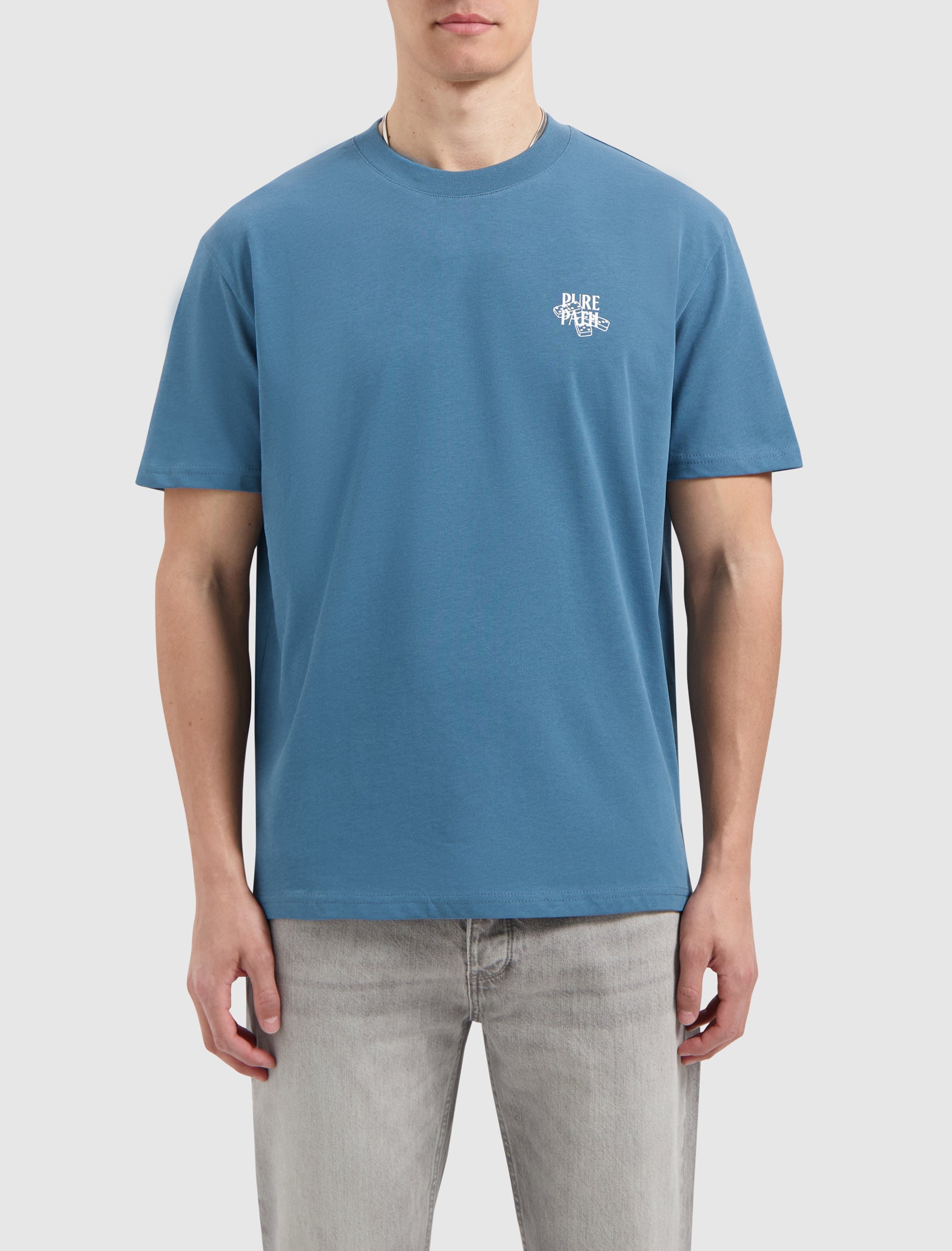 Club Domino T-shirt | Mid Blue