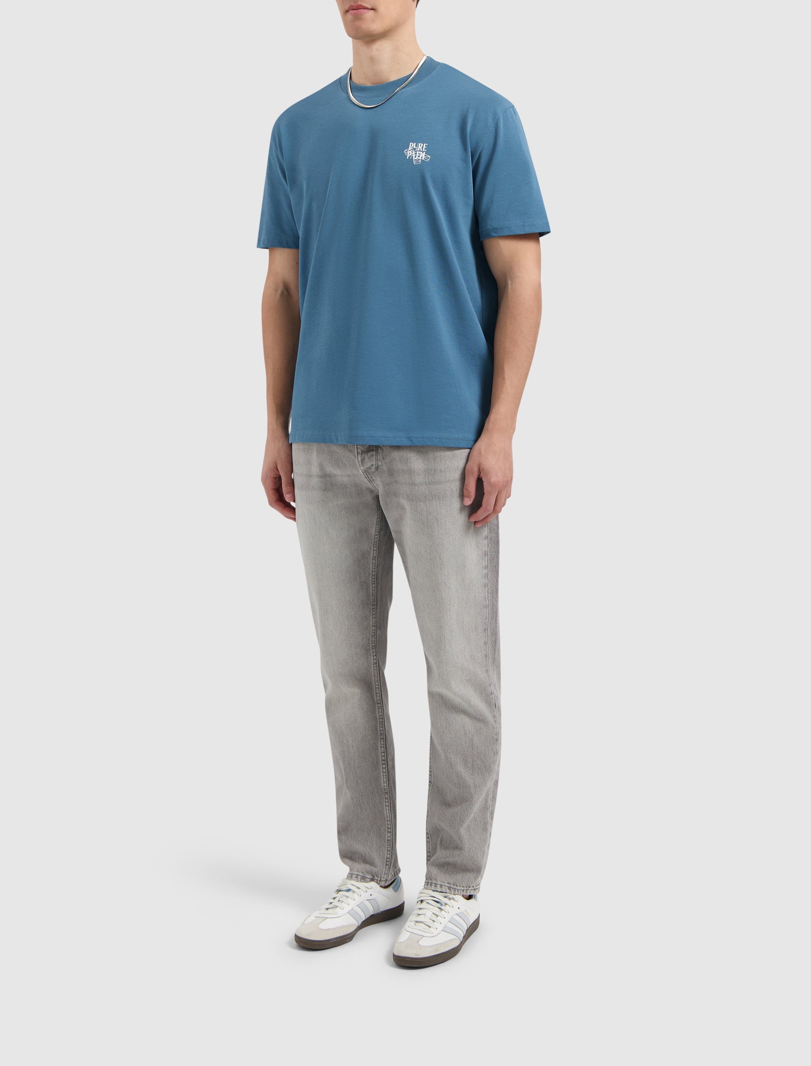 Club Domino T-shirt | Mid Blue
