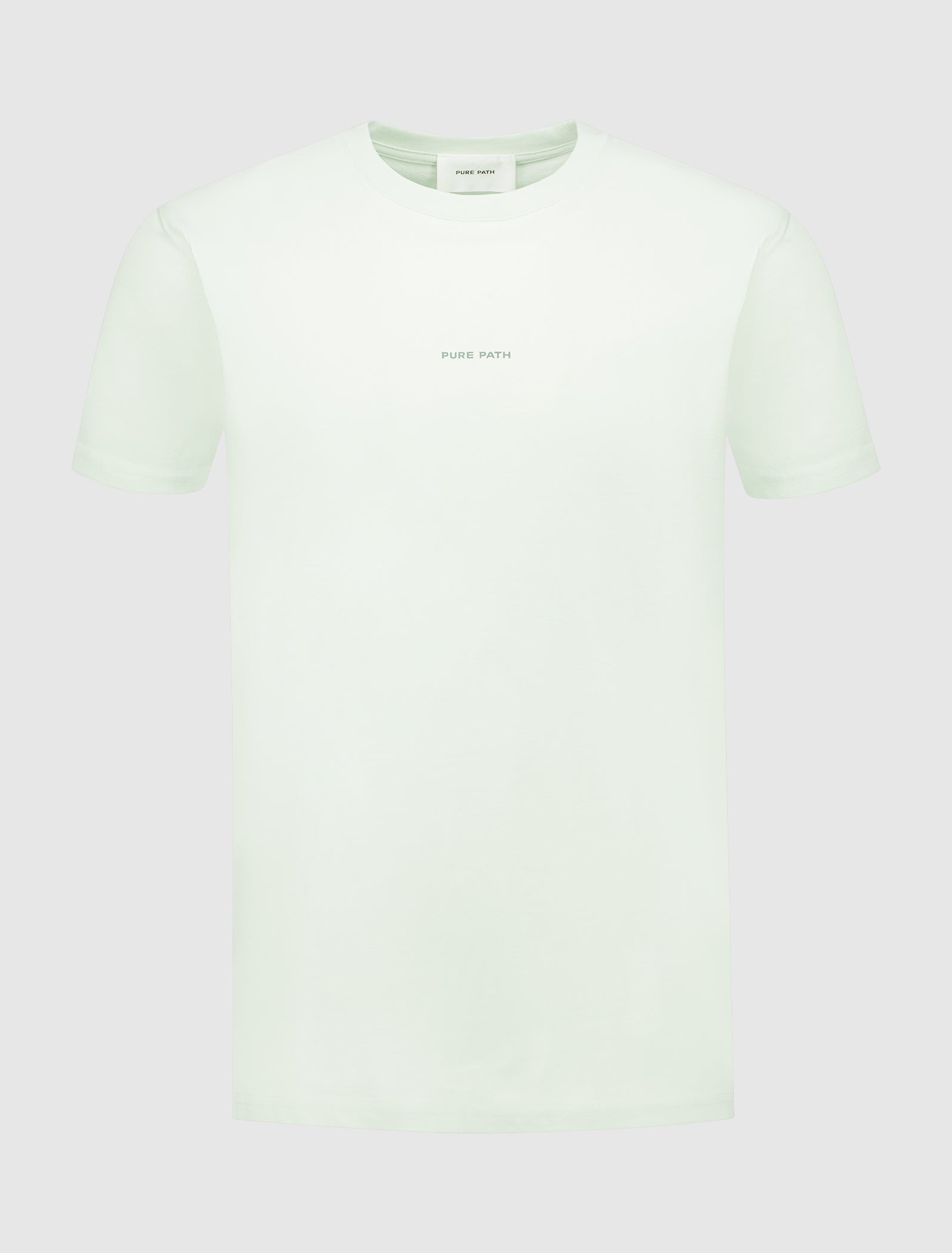 Tonal Floral Back Print T-shirt | Light Green