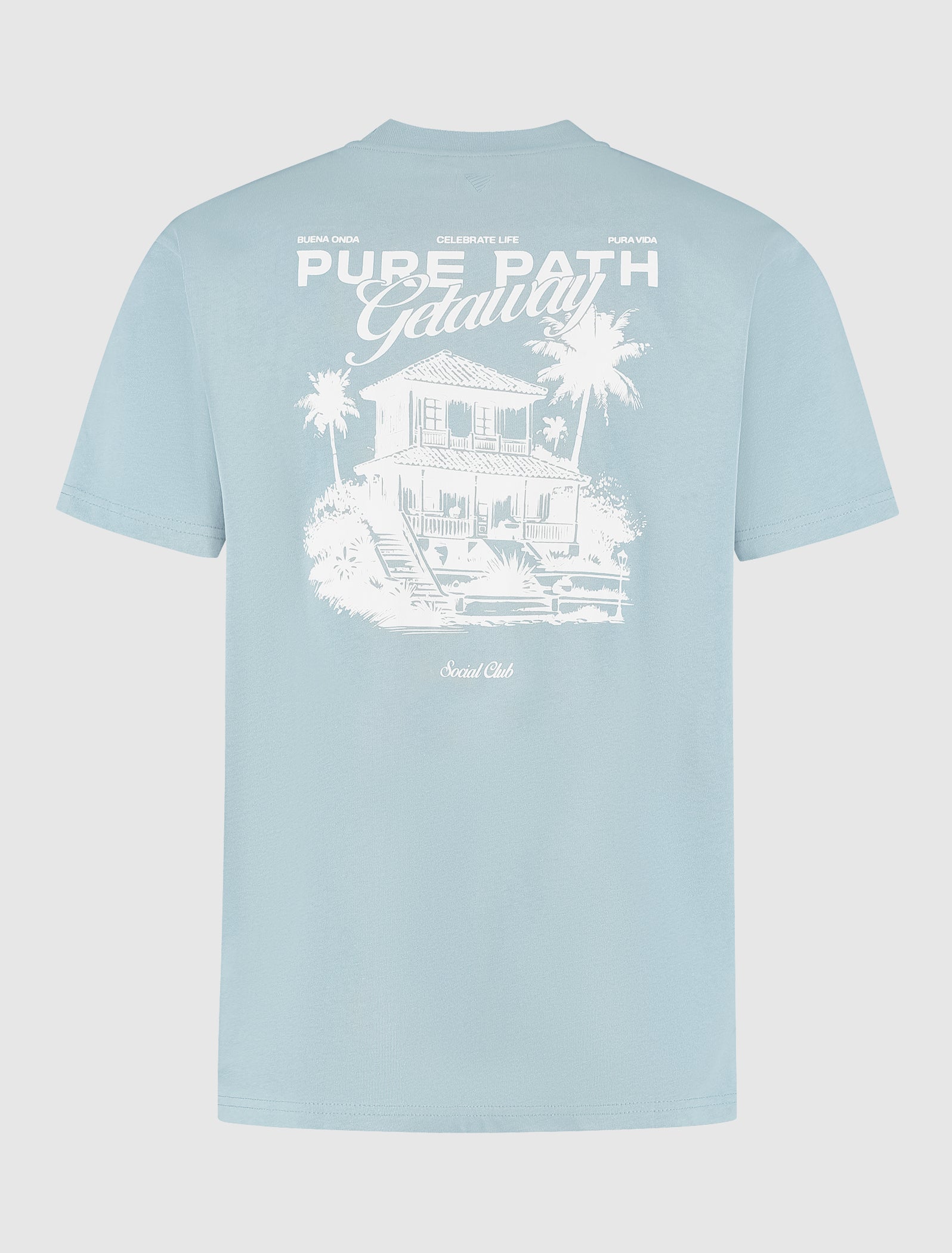 Tropical Escape T-shirt | Blue Grey