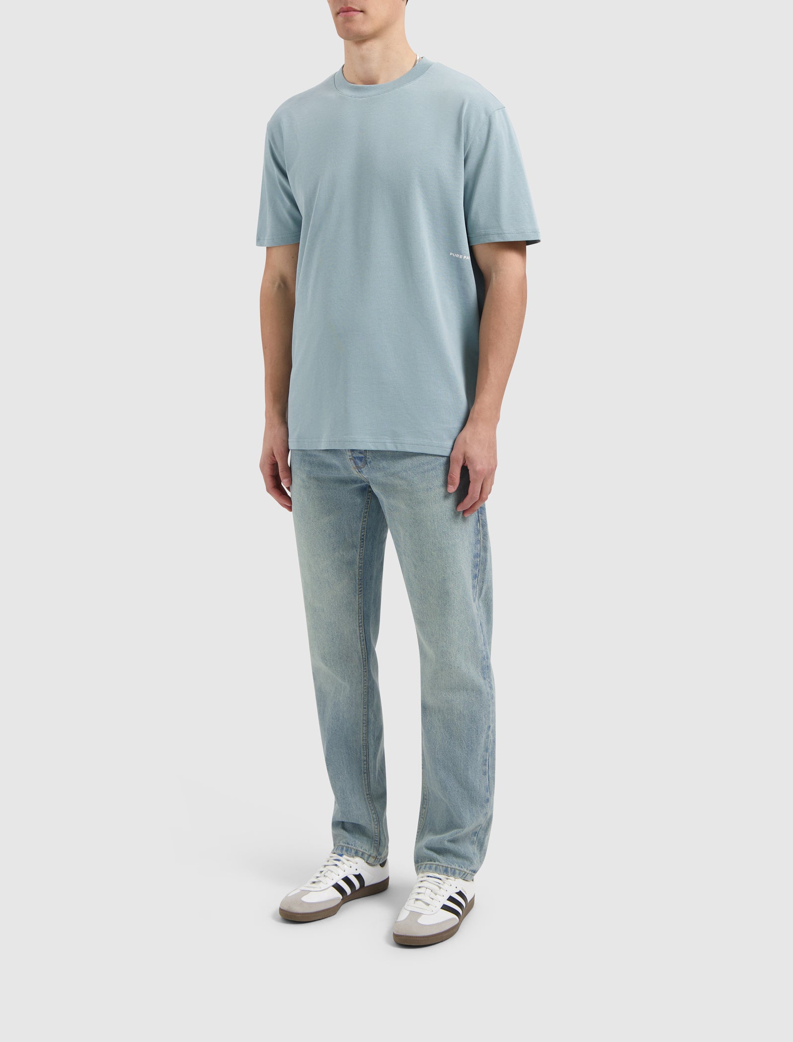 Tropical Escape T-shirt | Blue Grey