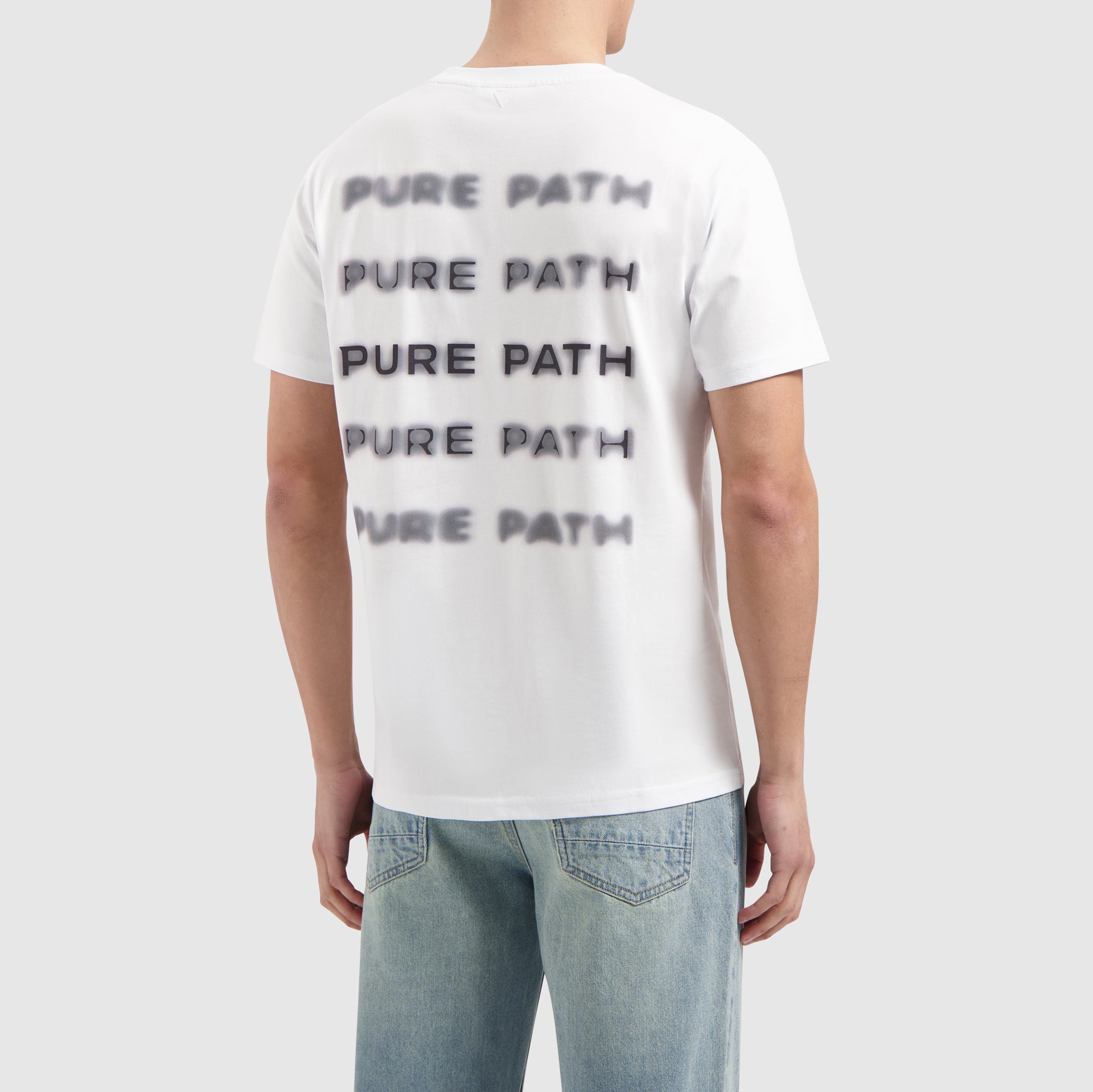 Blurred Logo T-shirt | White