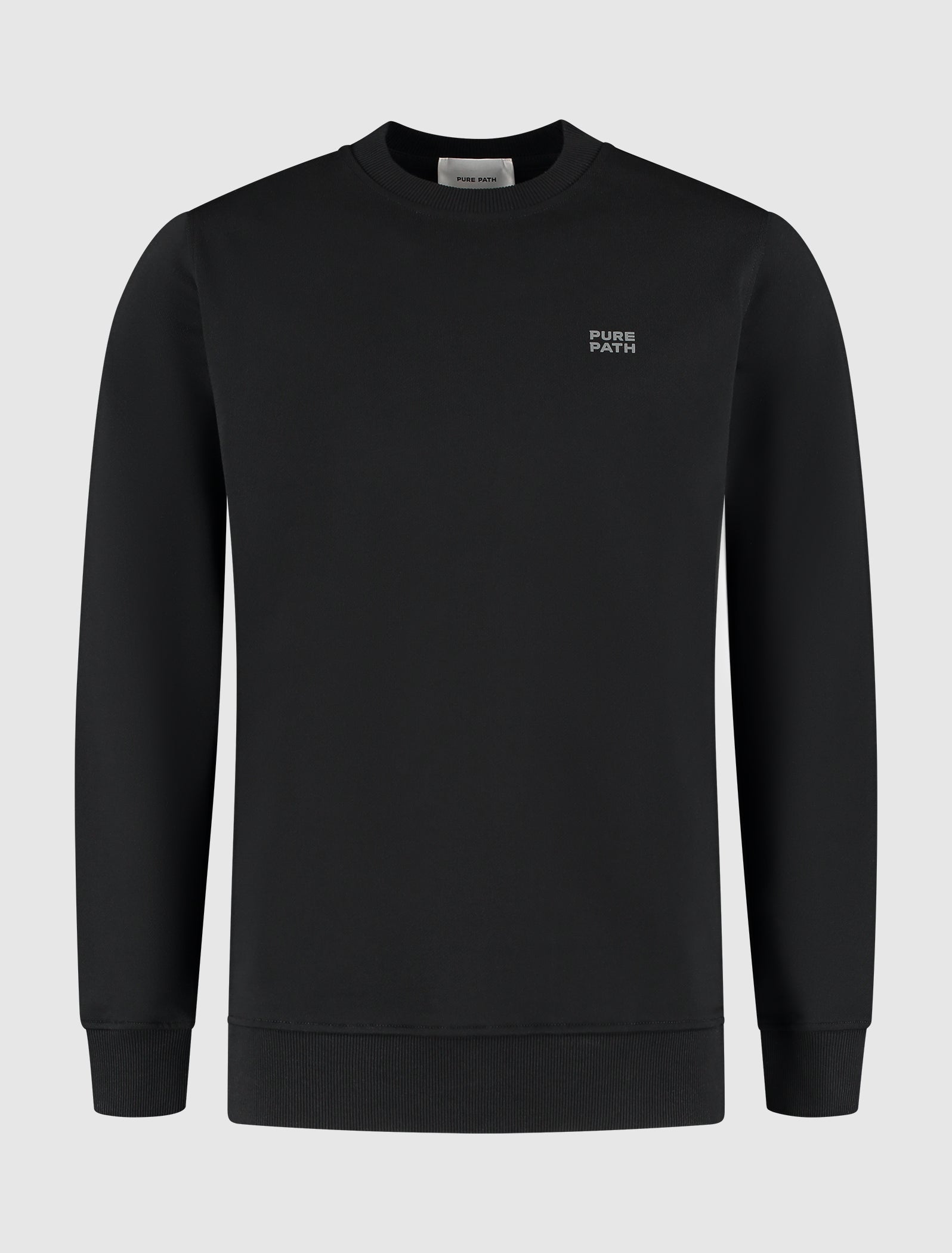 Stacked Logo Sweater | Black