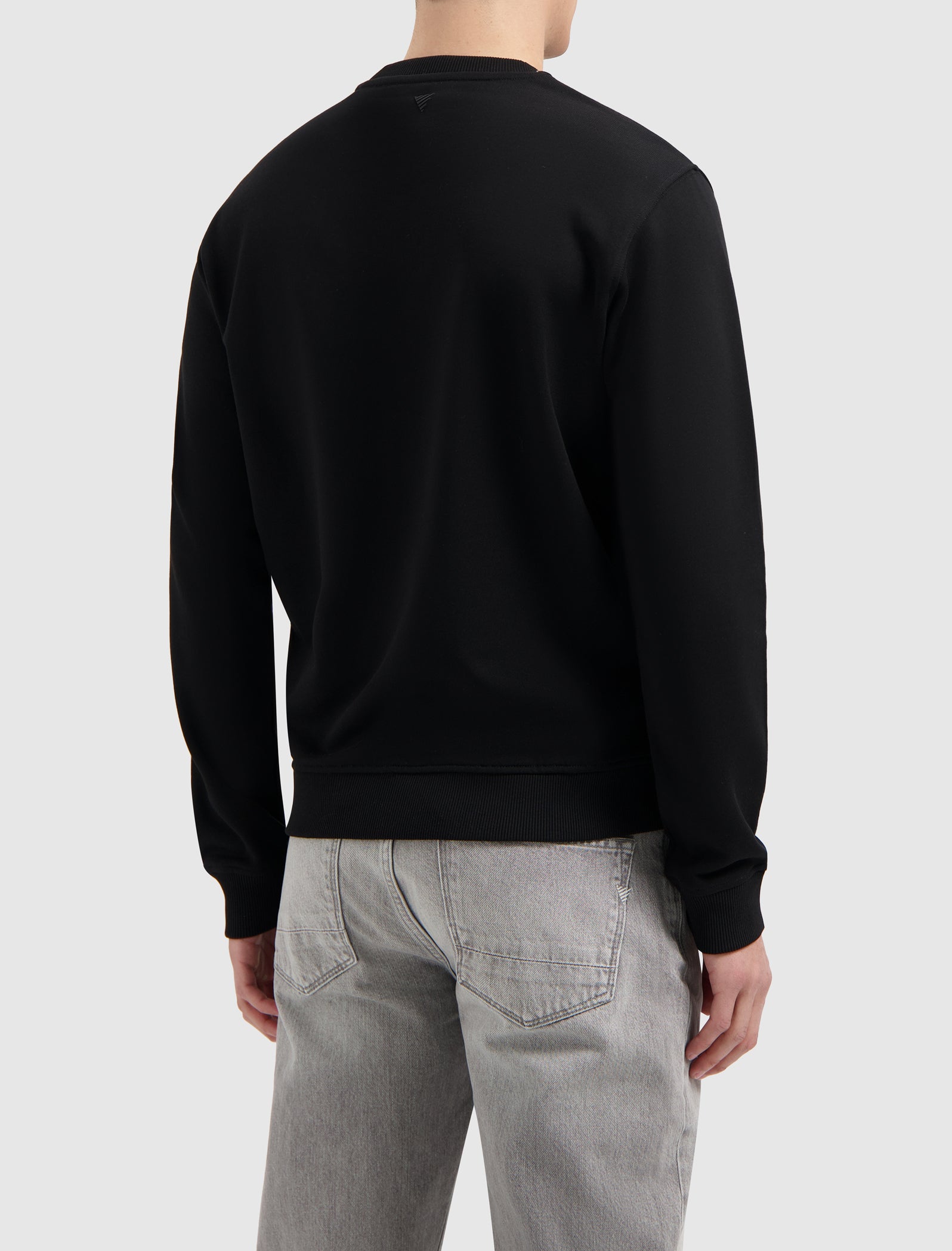 Stacked Logo Sweater | Black