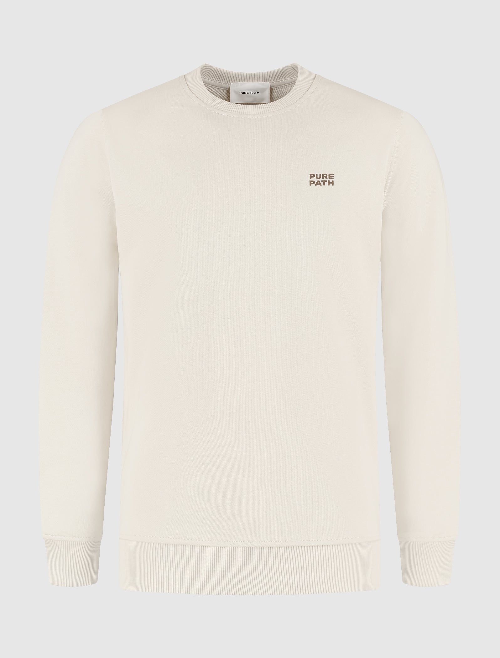 Stacked Logo Sweater | Sand