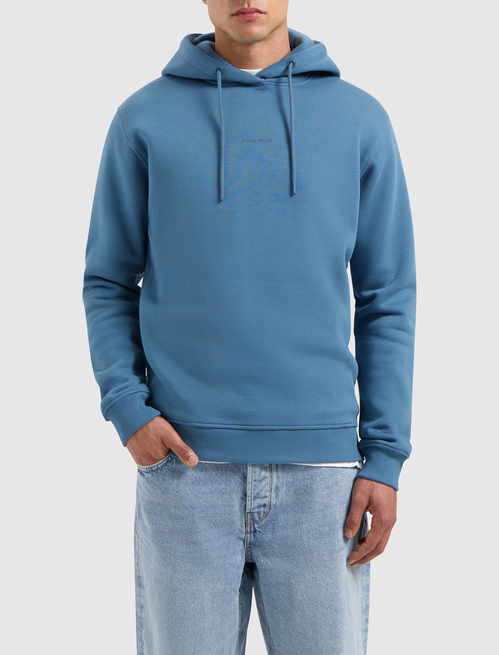 Tonal Triangle Hoodie | Mid Blue