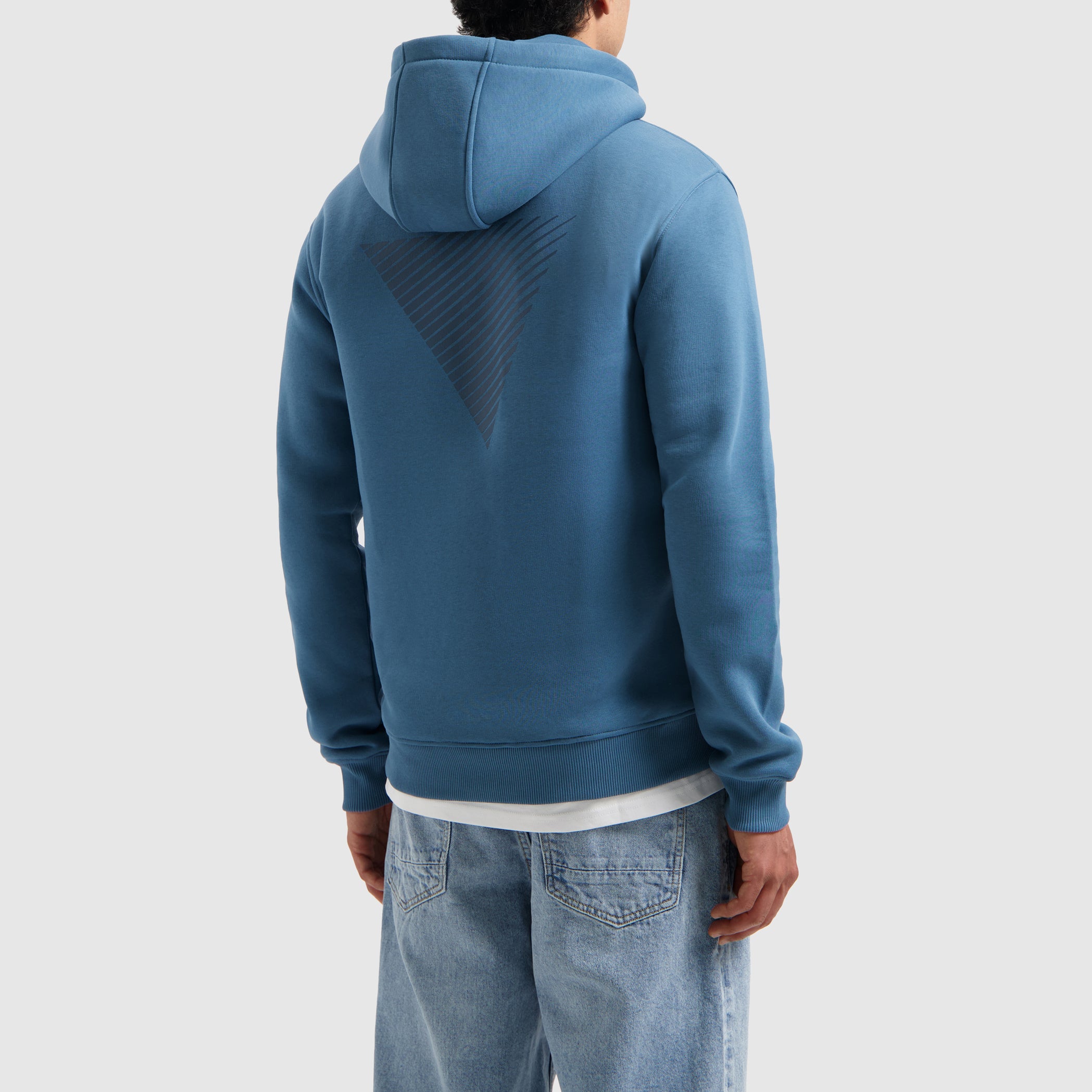 Tonal Triangle Hoodie | Mid Blue