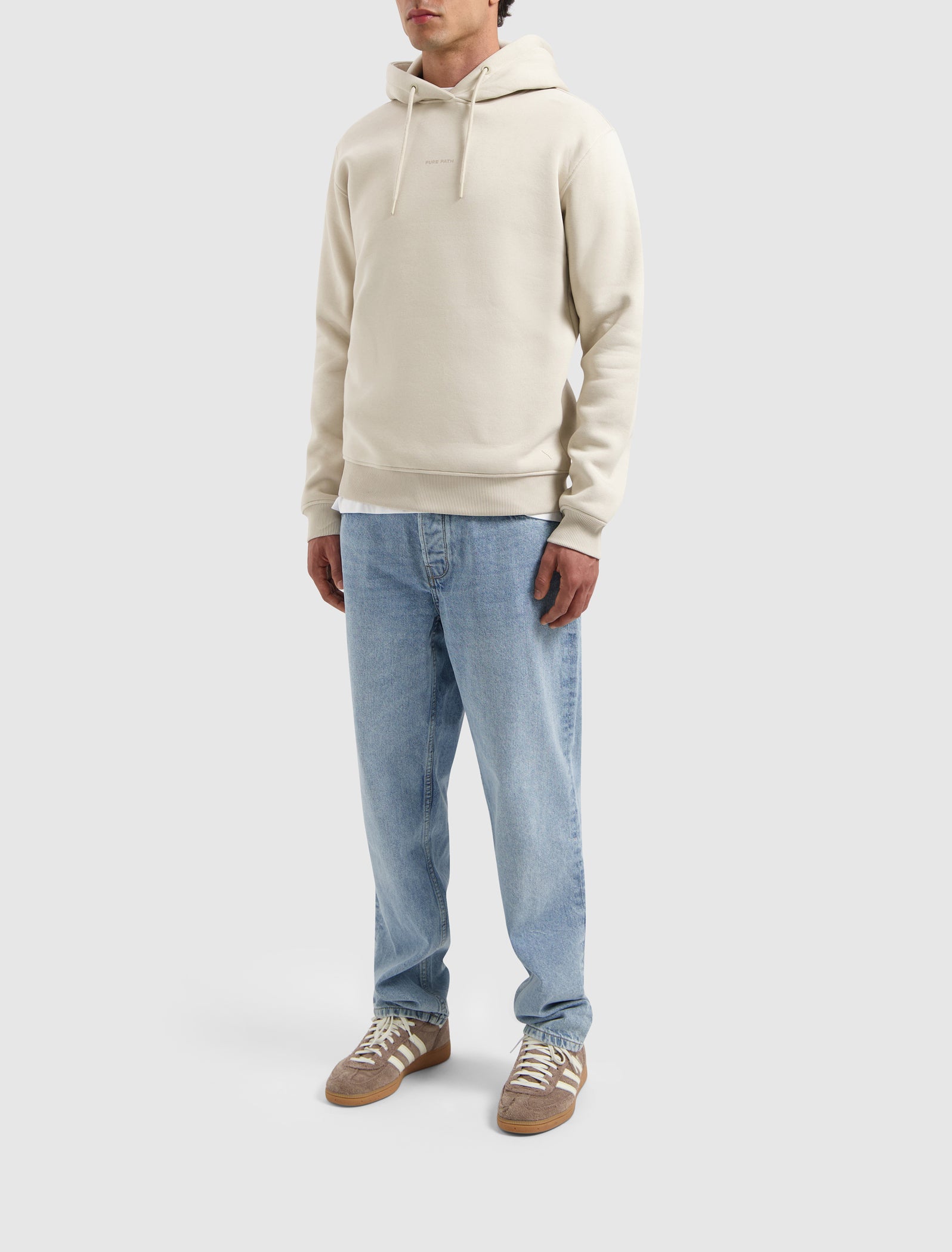 Tonal Triangle Hoodie | Sand