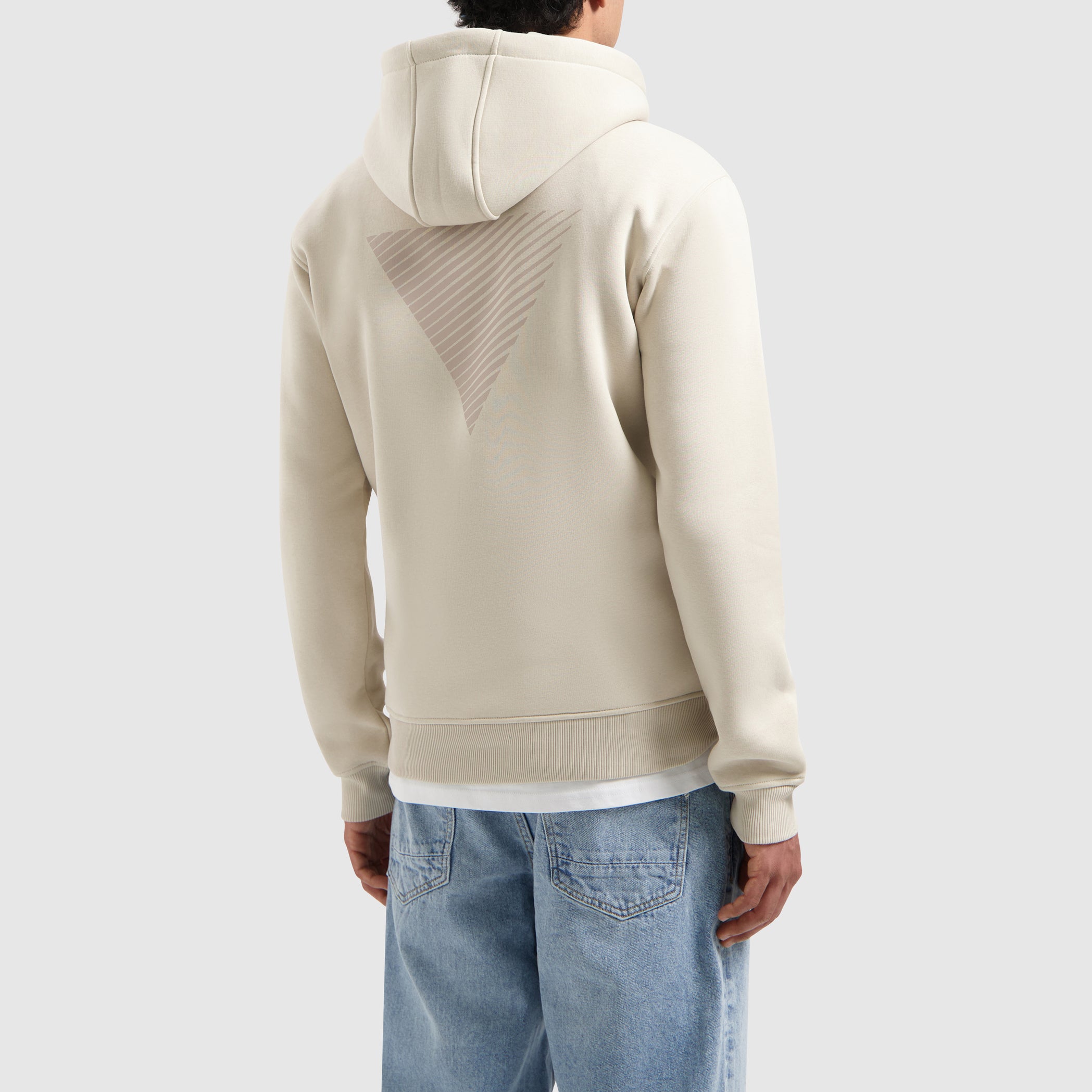 Tonal Triangle Hoodie | Sand
