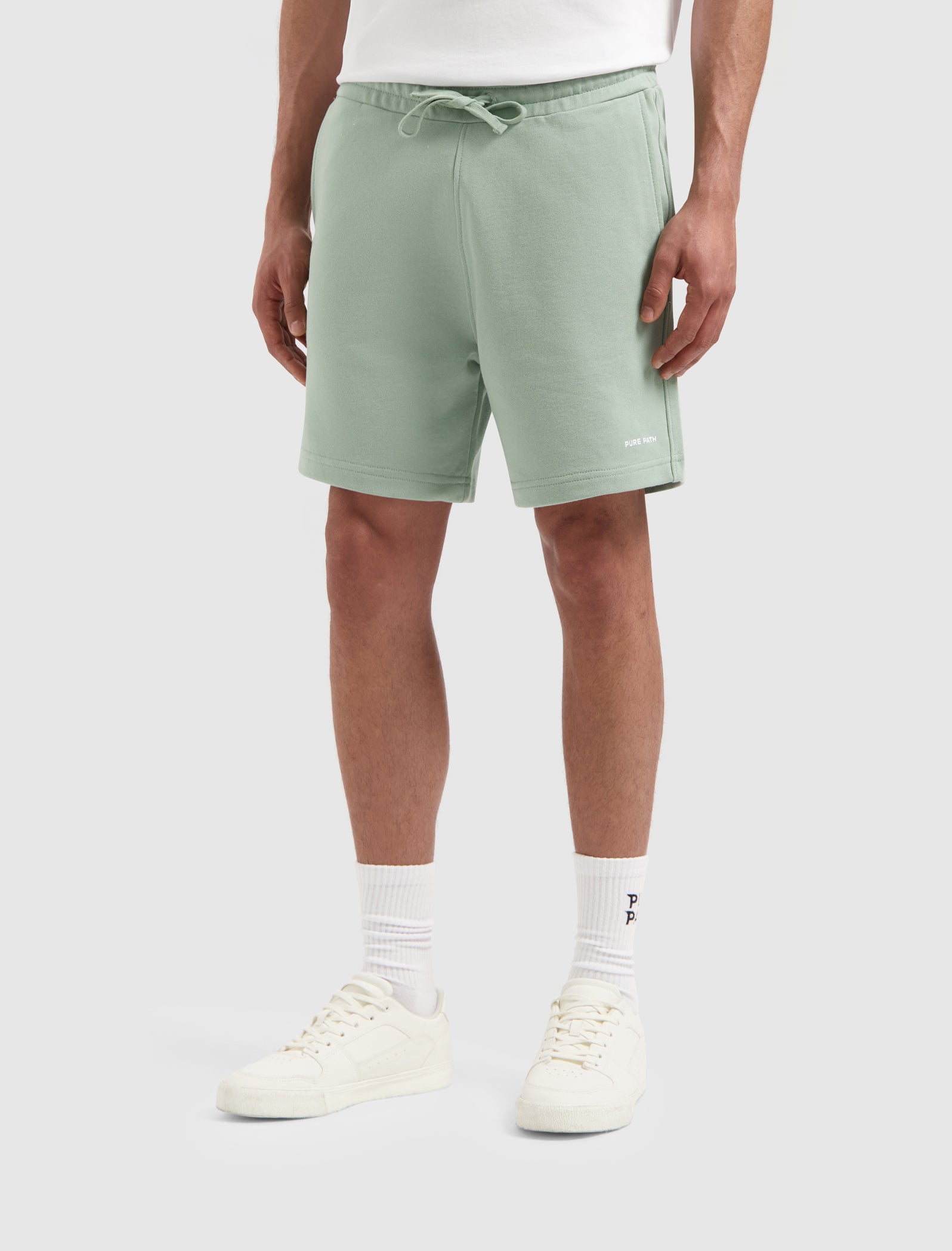 Logo Sweat Shorts | Army Green