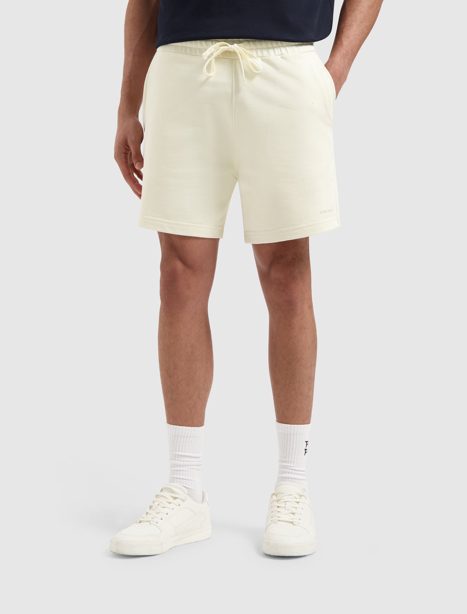 Logo Sweat Shorts | Ecru