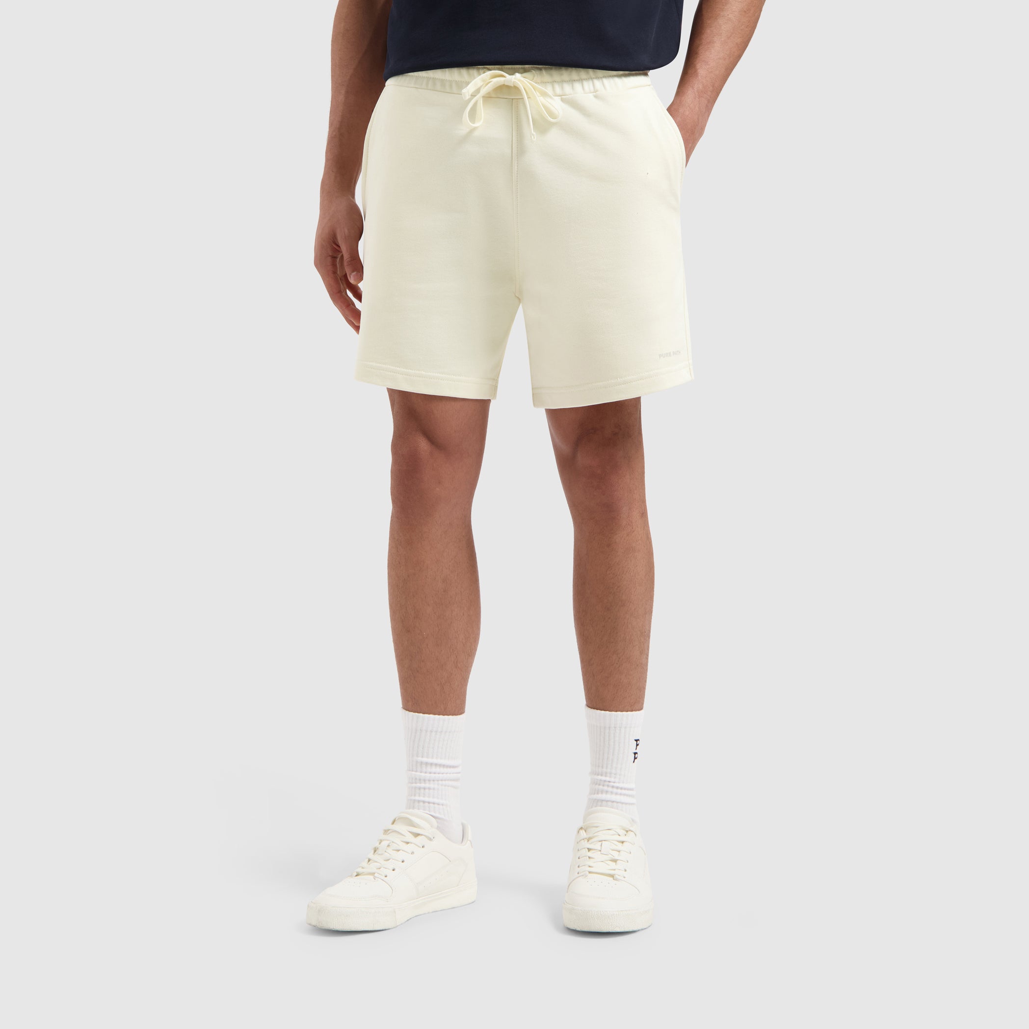Logo Sweat Shorts | Ecru