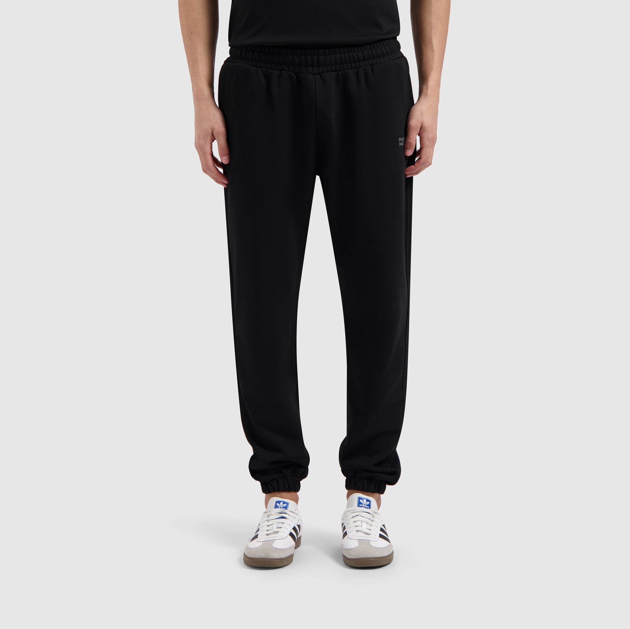 Stacked Logo Sweat Pants | Black