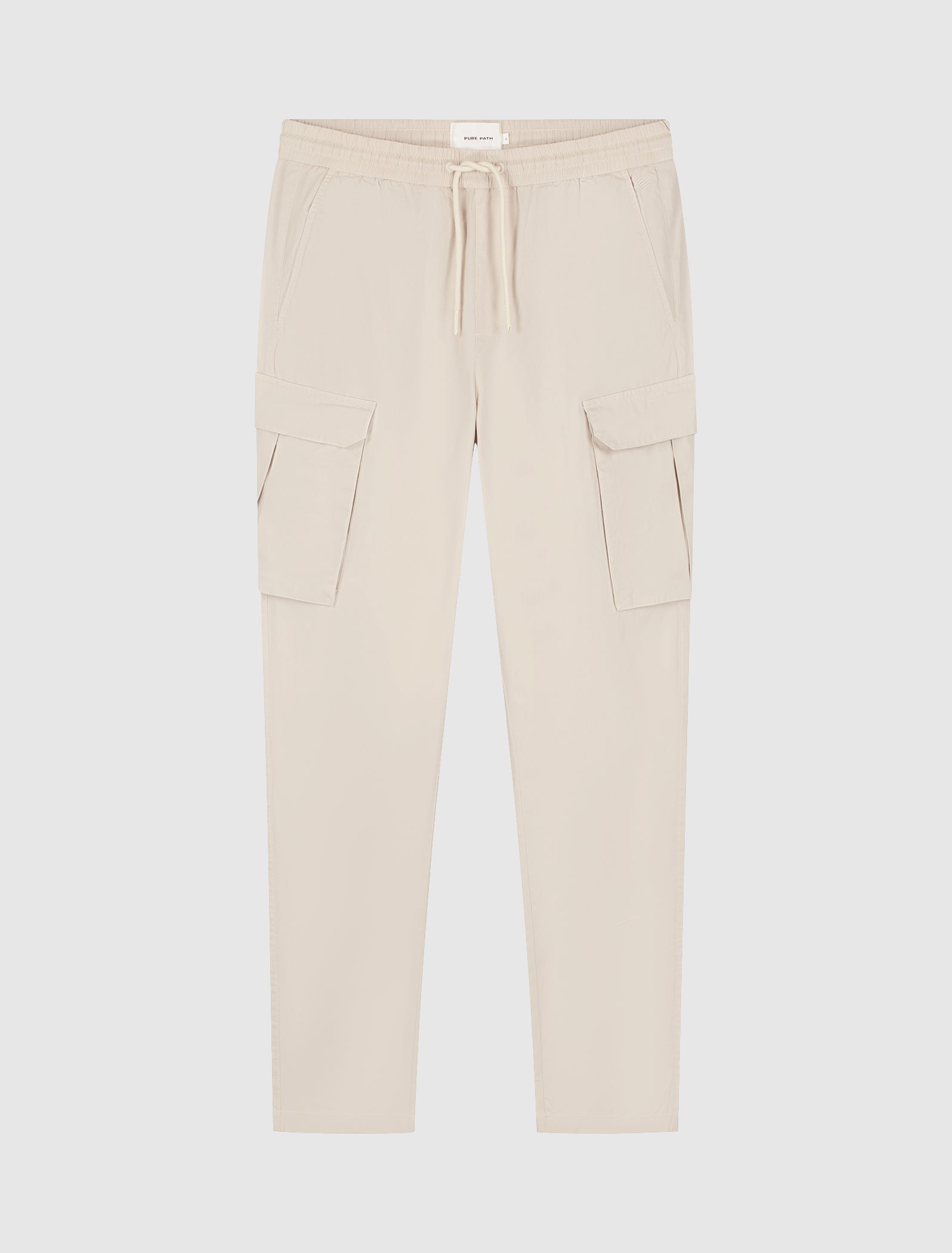 Cotton Stretch Cargo Pants | Sand