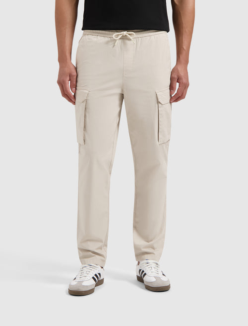Cotton Stretch Cargo Pants | Sand