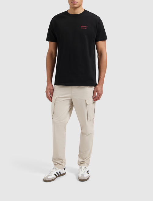 Cotton Stretch Cargo Pants | Sand