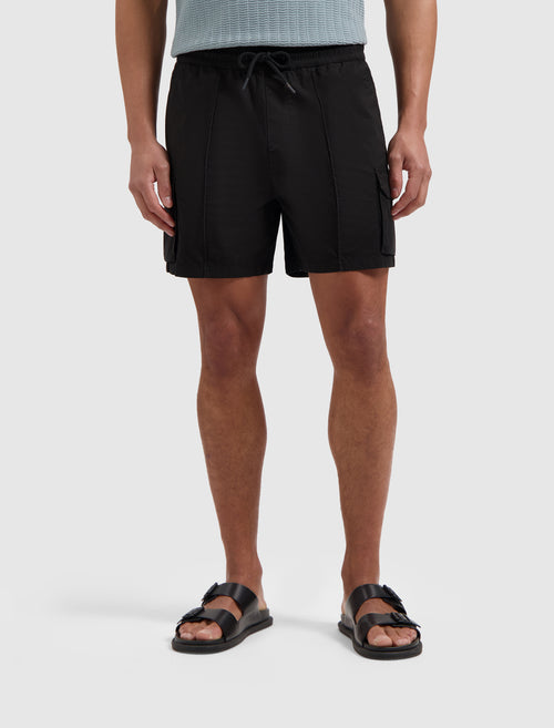 Regular fit Cargo Shorts | Black