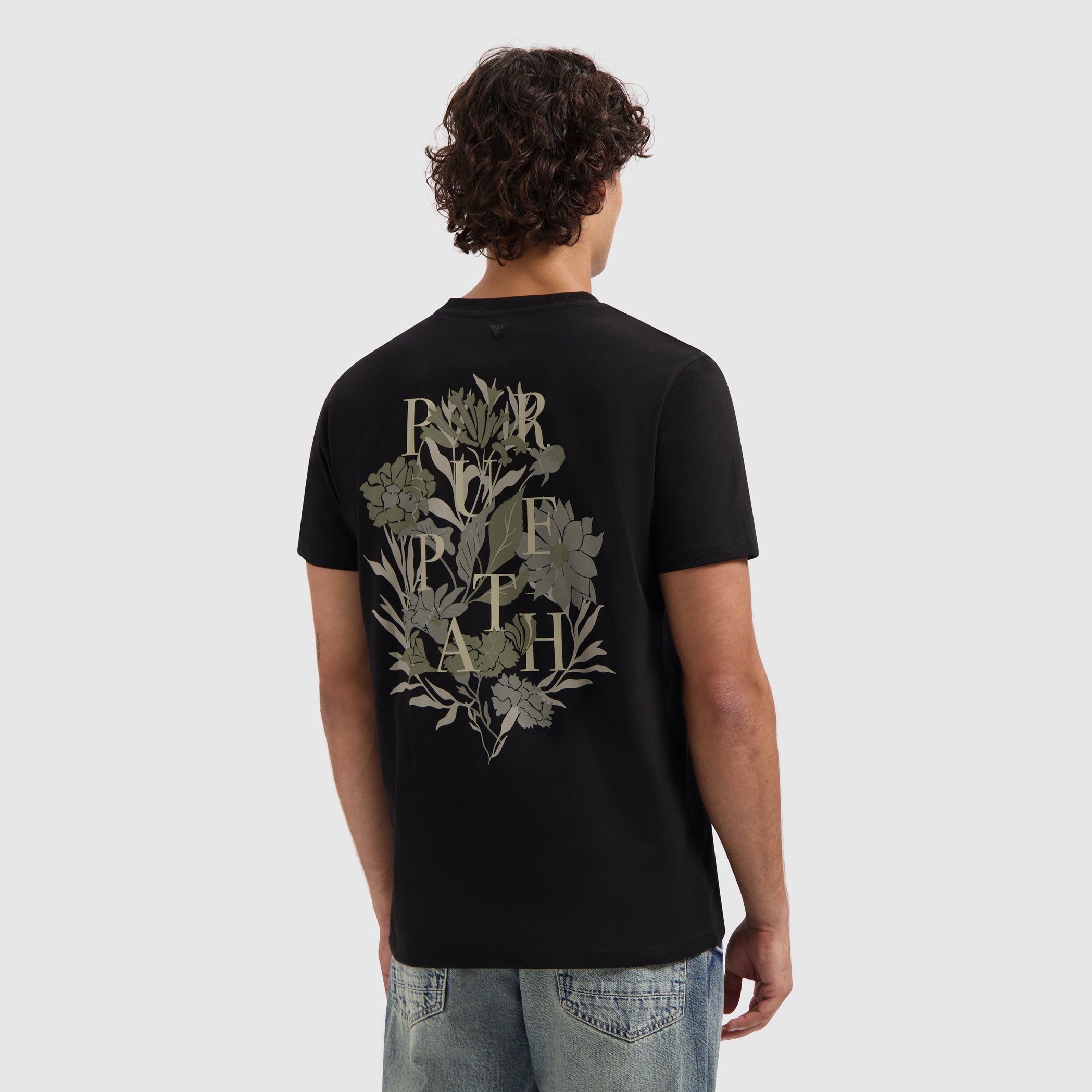 Flowers Echoes T-shirt | Black