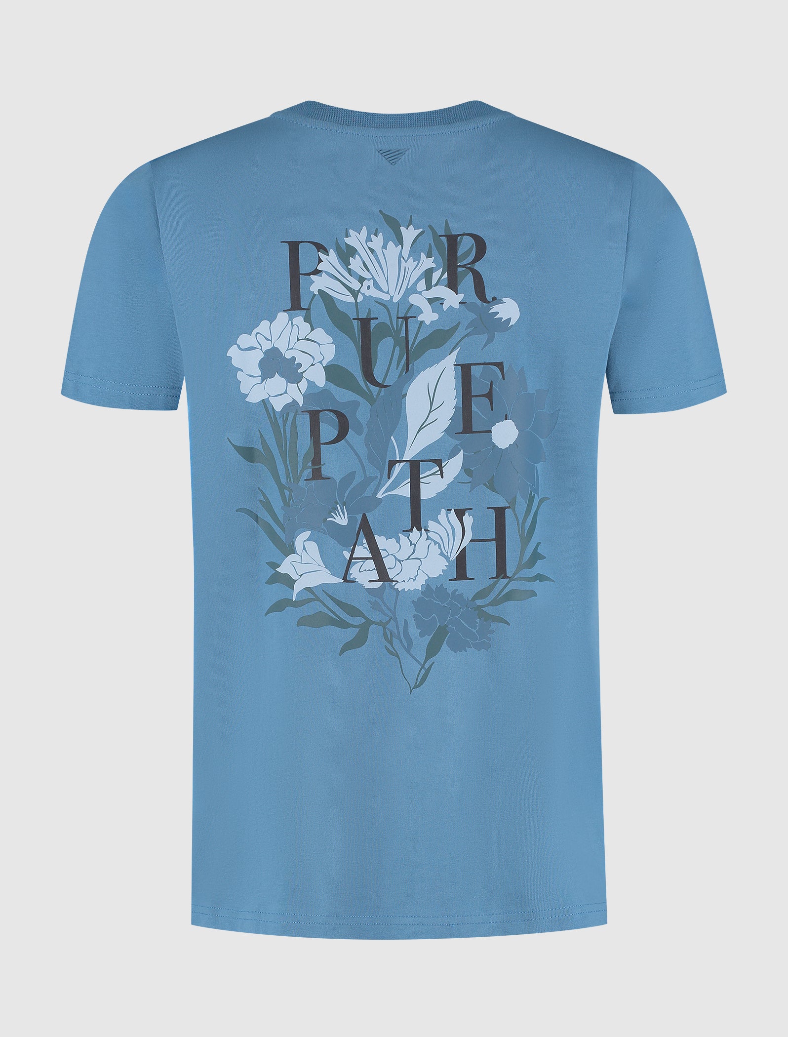 Flowers Echoes T-shirt | Blue Grey