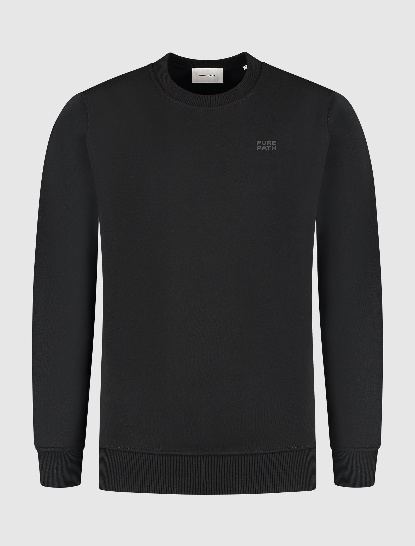Stacked Logo Sweater | Black
