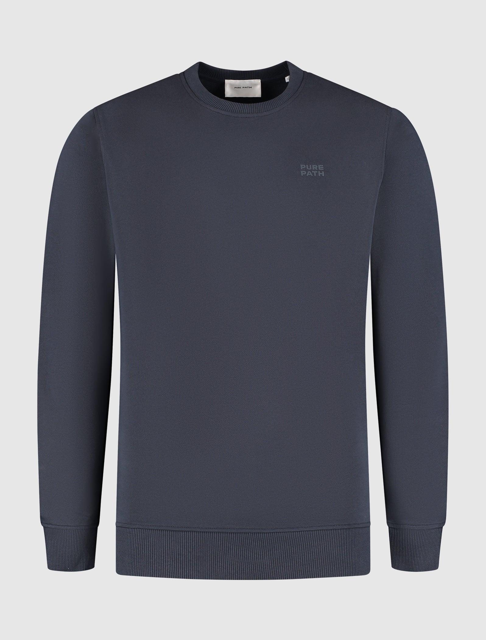Stacked Logo Sweater | Dark Navy