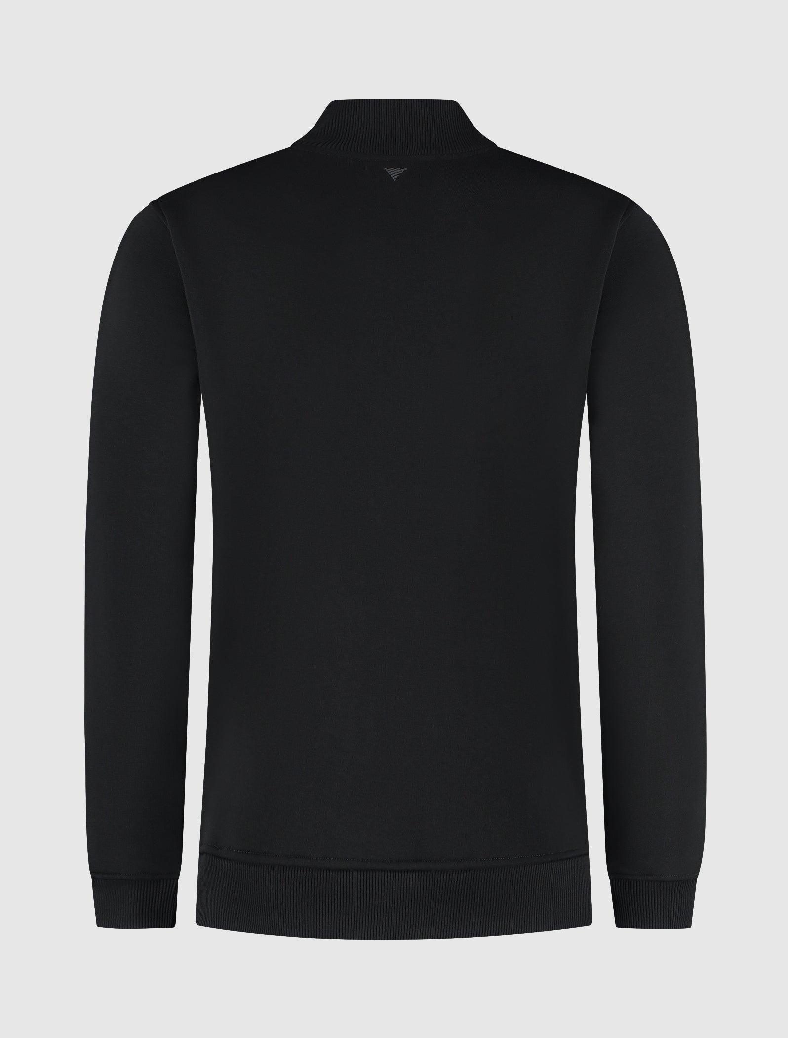 Stacked Logo Full-zip Sweater | Black