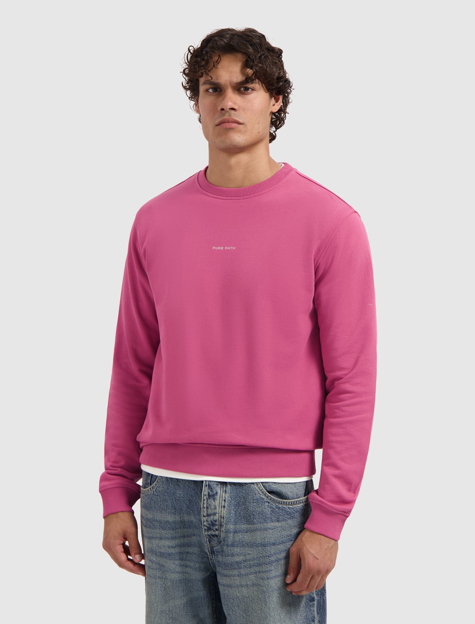 Flowers Echoes Sweater | Raspberry