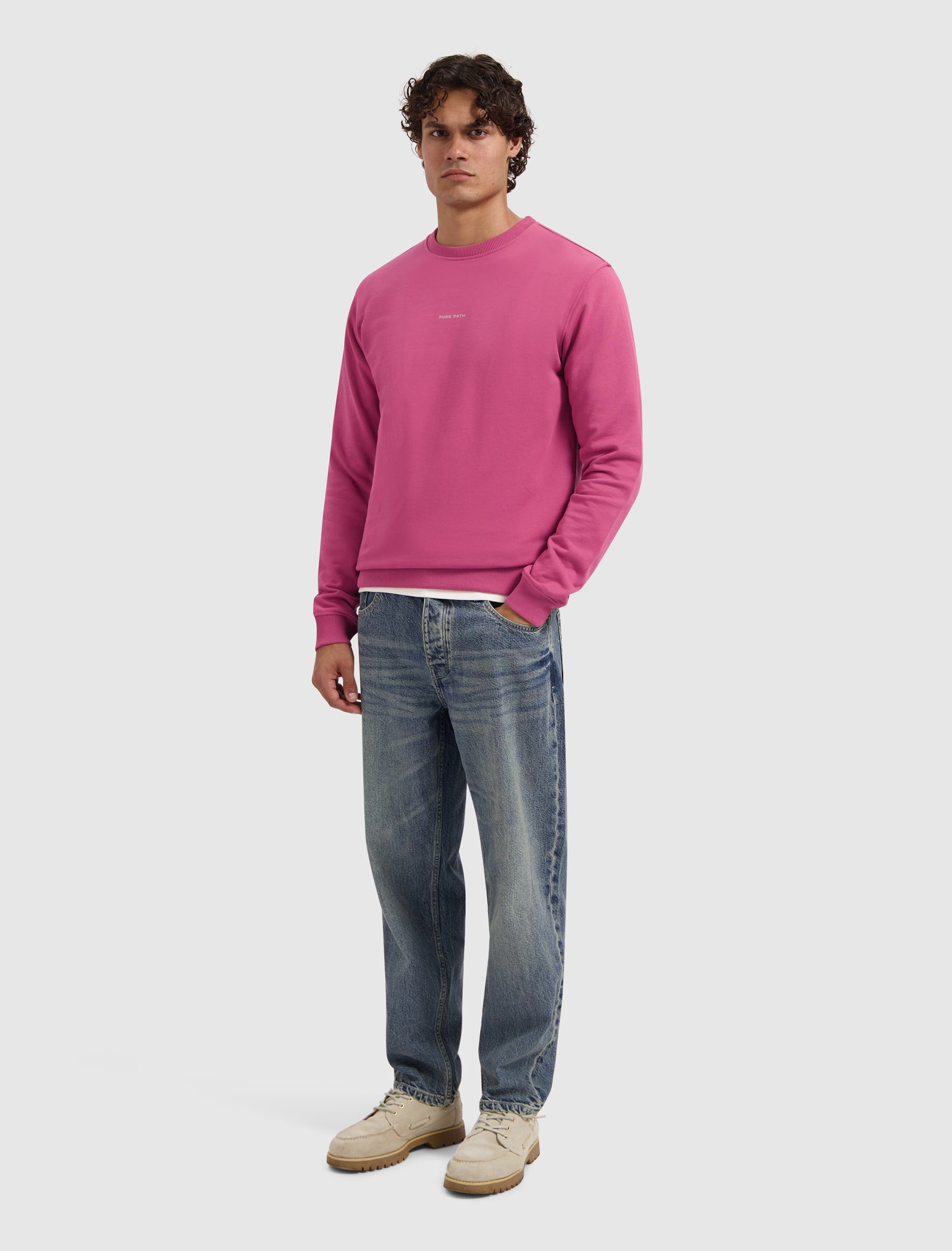 Flowers Echoes Sweater | Raspberry
