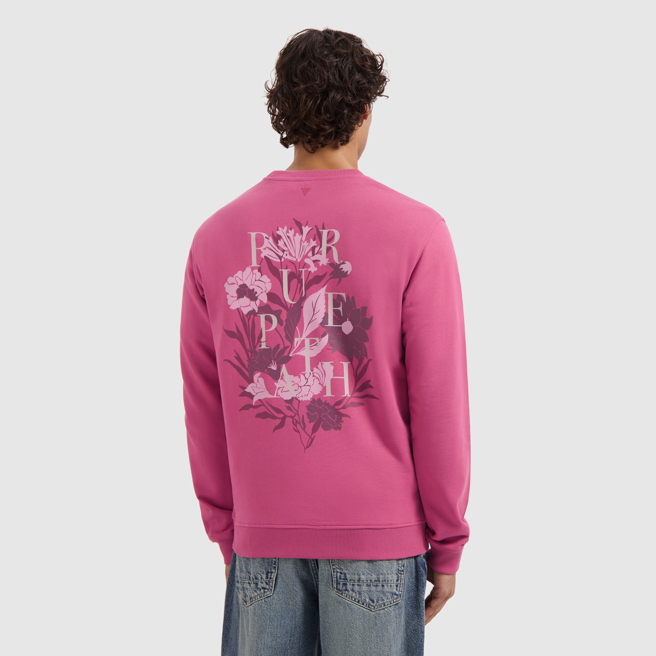 Flowers Echoes Sweater | Raspberry