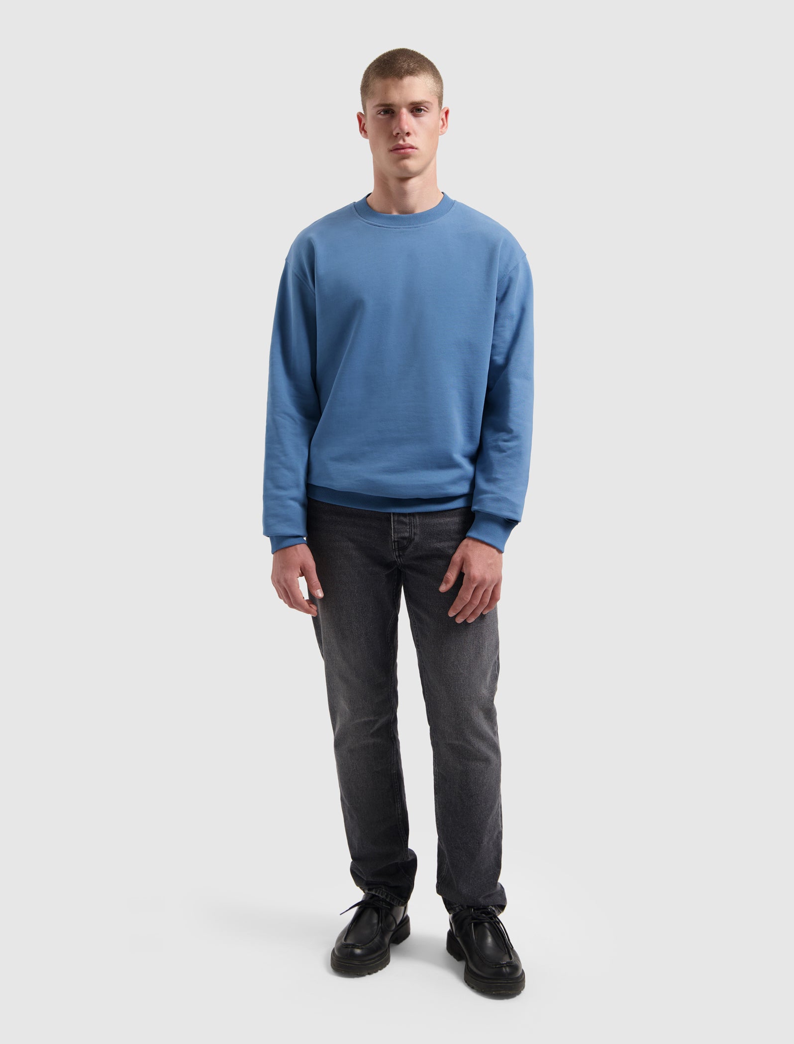 Sideline Wordmark Sweater | Blue Grey