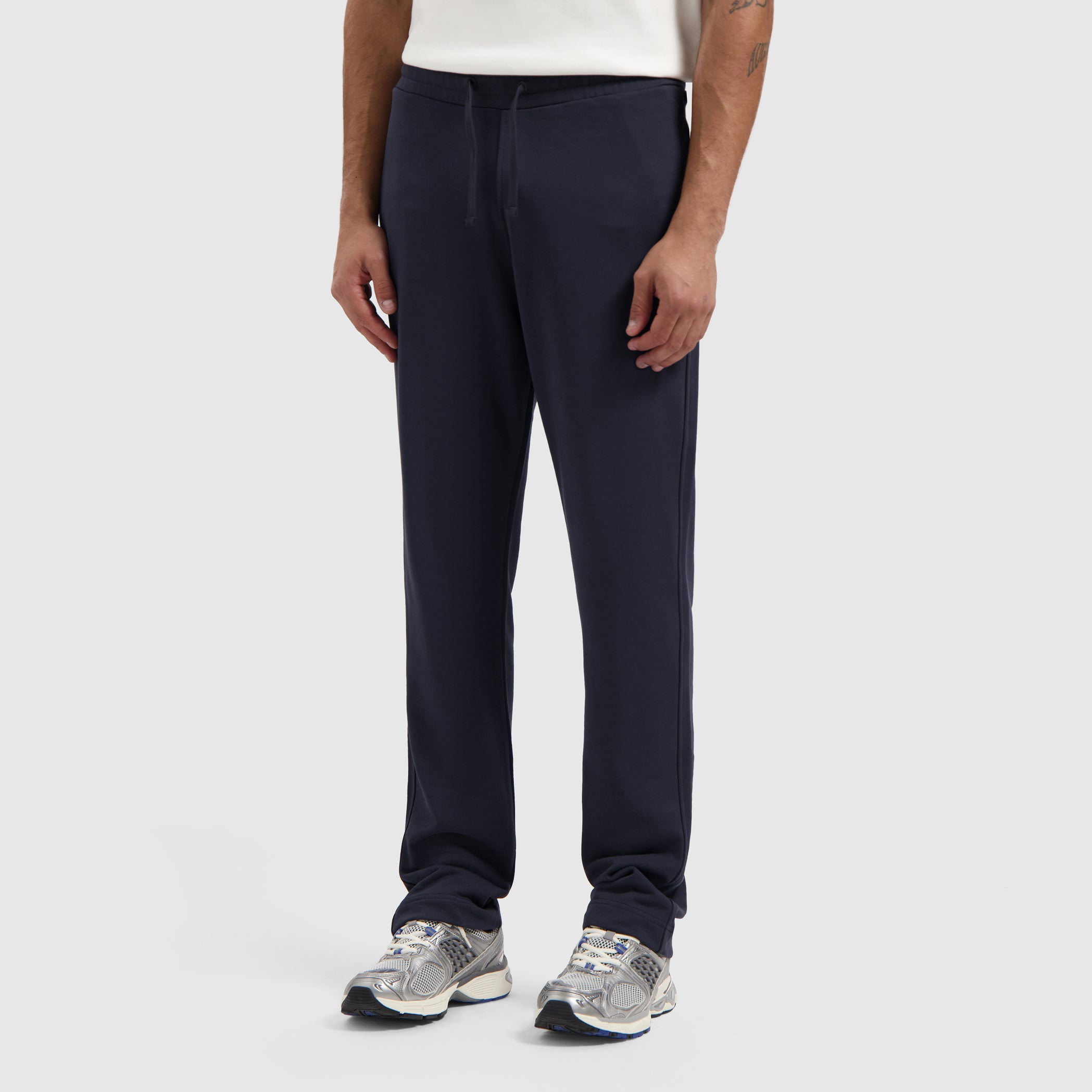 Stacked Logo Sweat Pants | Dark Navy