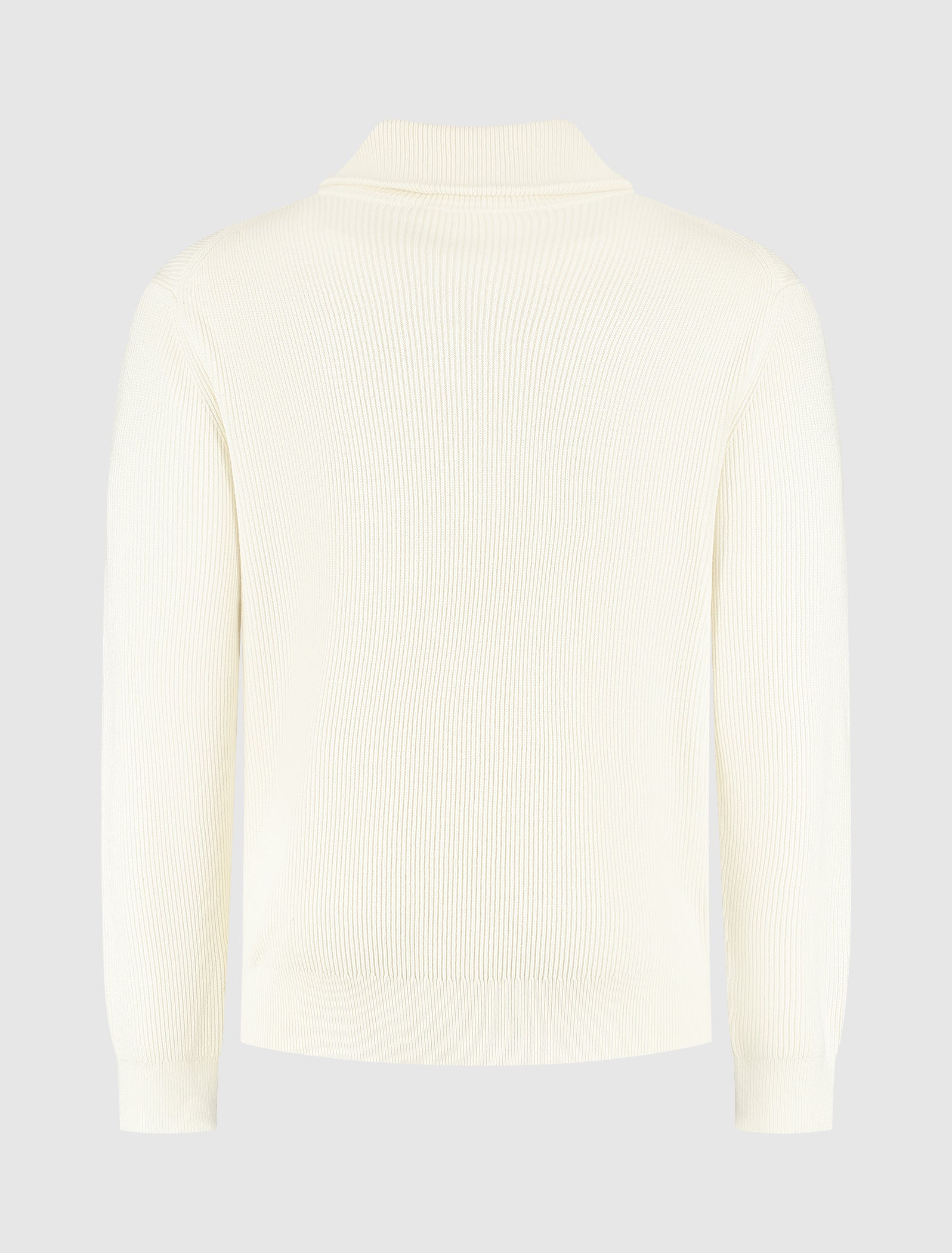 Rib Knit Half-zip Sweater | Off White