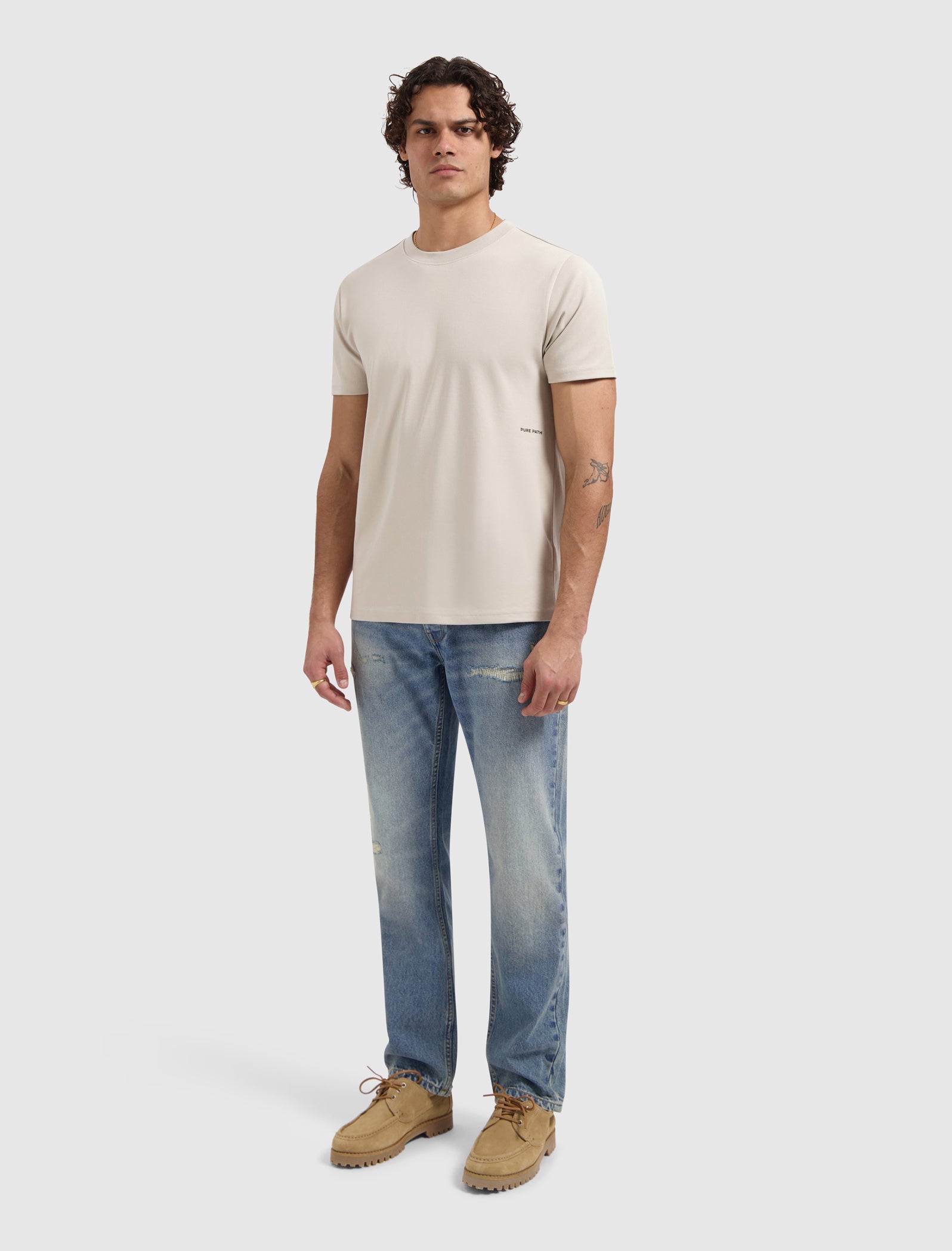 Sideline Wordmark T-shirt | Sand