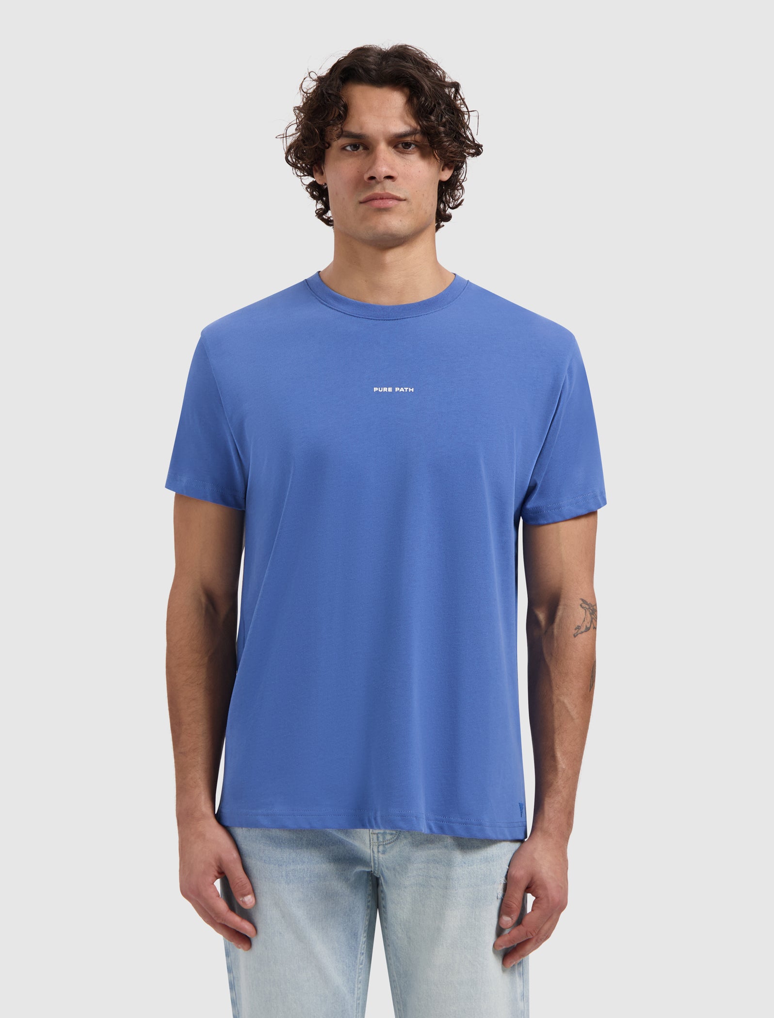 Essential Logo T-shirt | Faded Cobalt