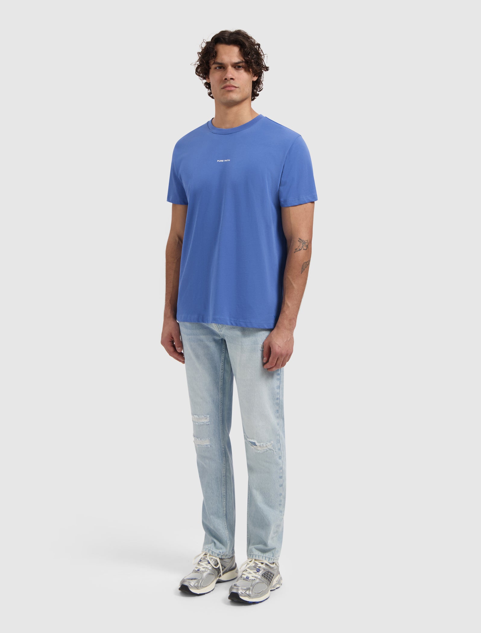 Essential Logo T-shirt | Faded Cobalt