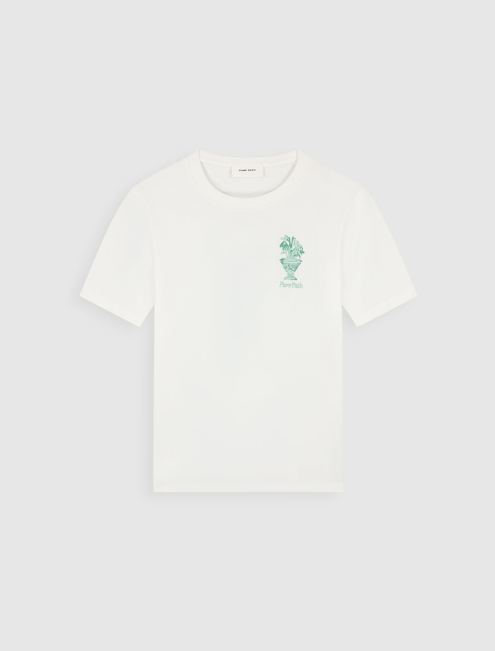 Embroidered Vase T-shirt | Off White