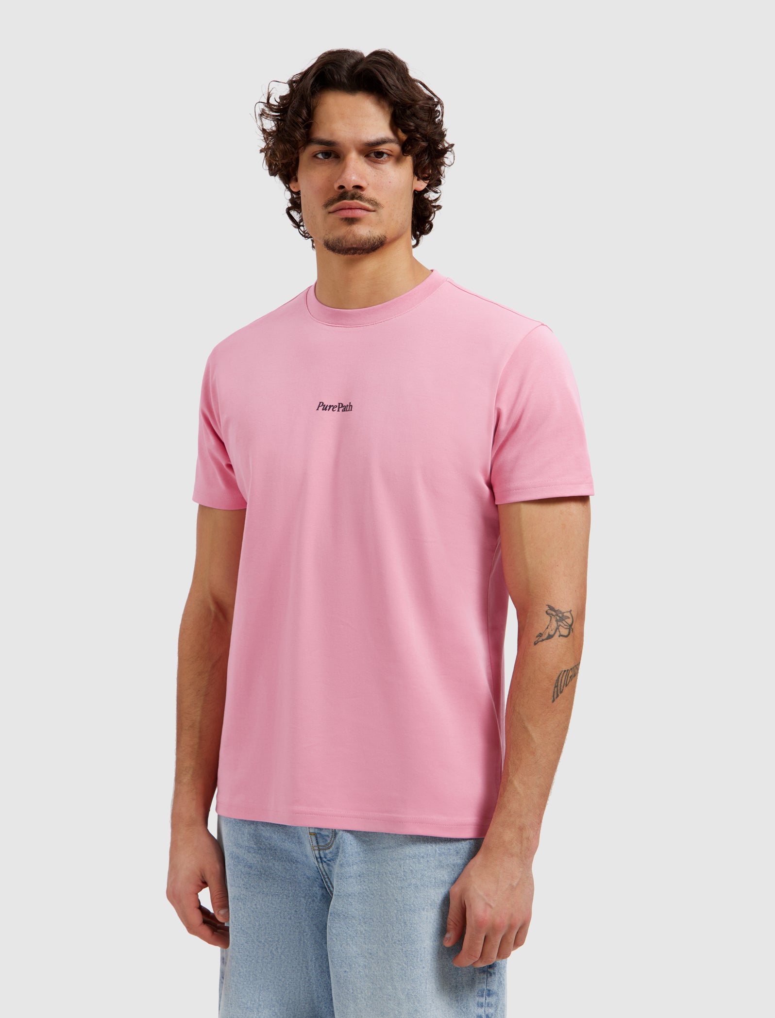 Bold Emblem T-shirt | Old Pink
