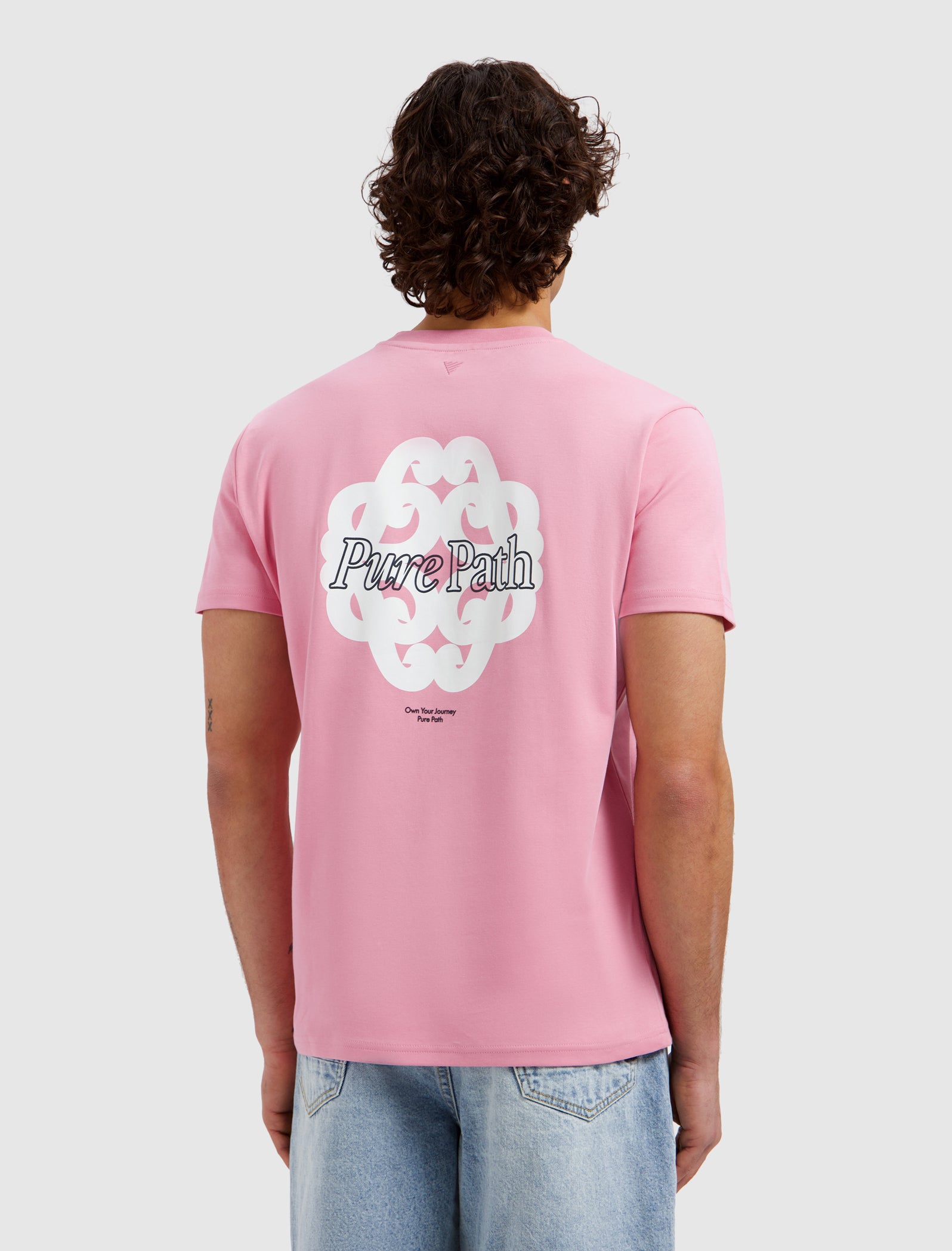 Bold Emblem T-shirt | Old Pink