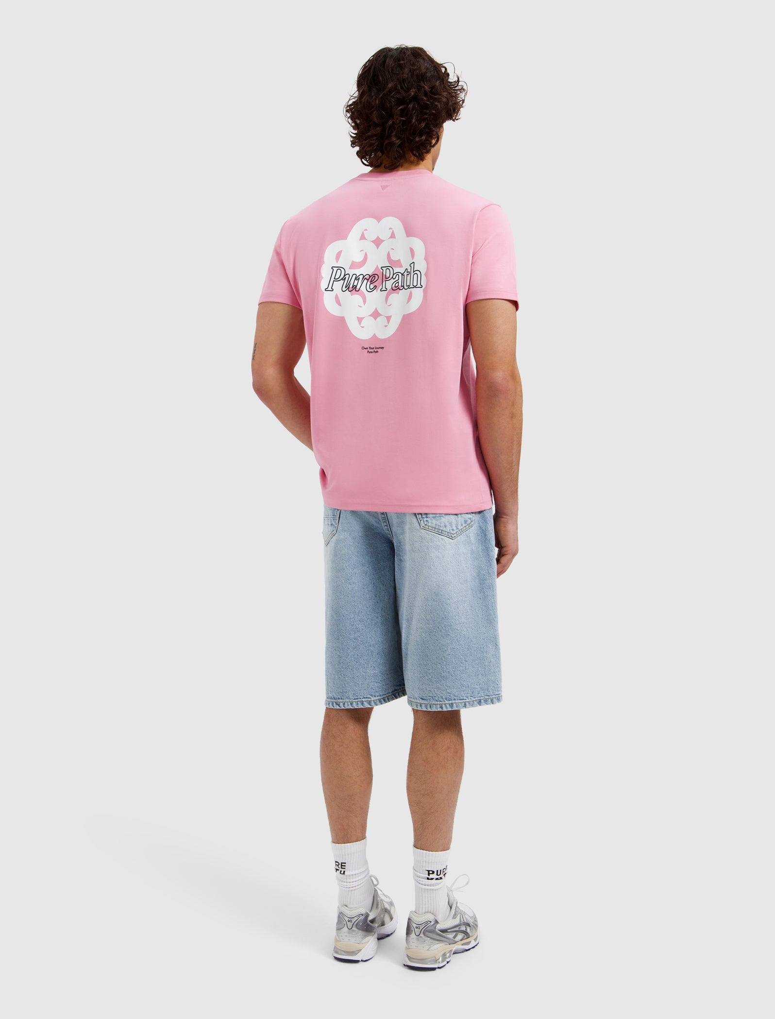 Bold Emblem T-shirt | Old Pink