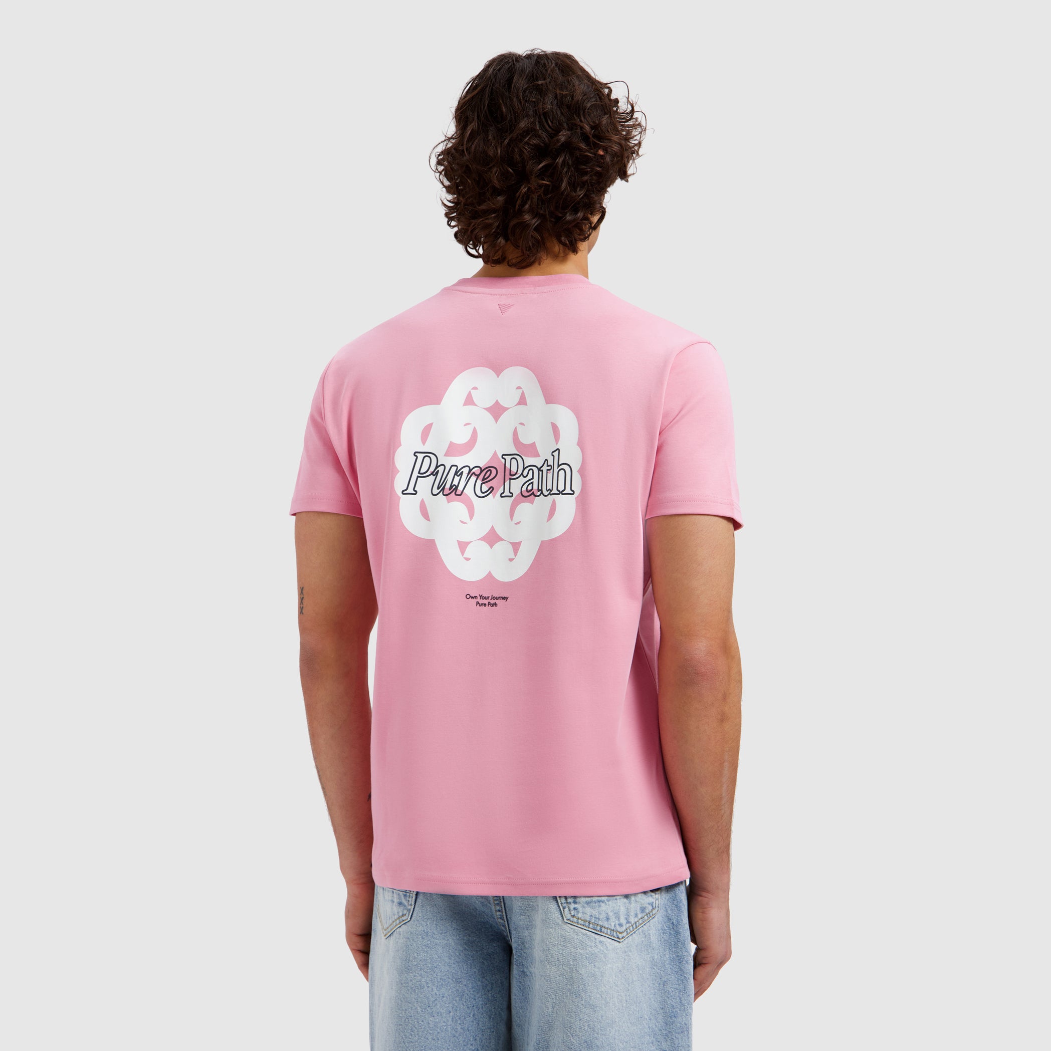 Bold Emblem T-shirt | Old Pink