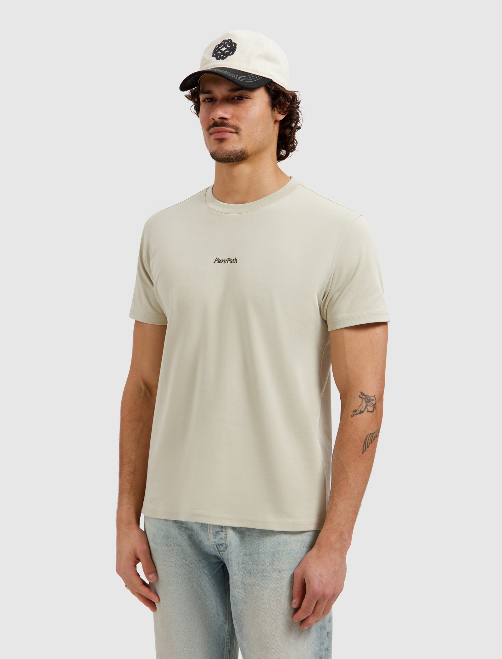 Bold Emblem T-shirt | Sand