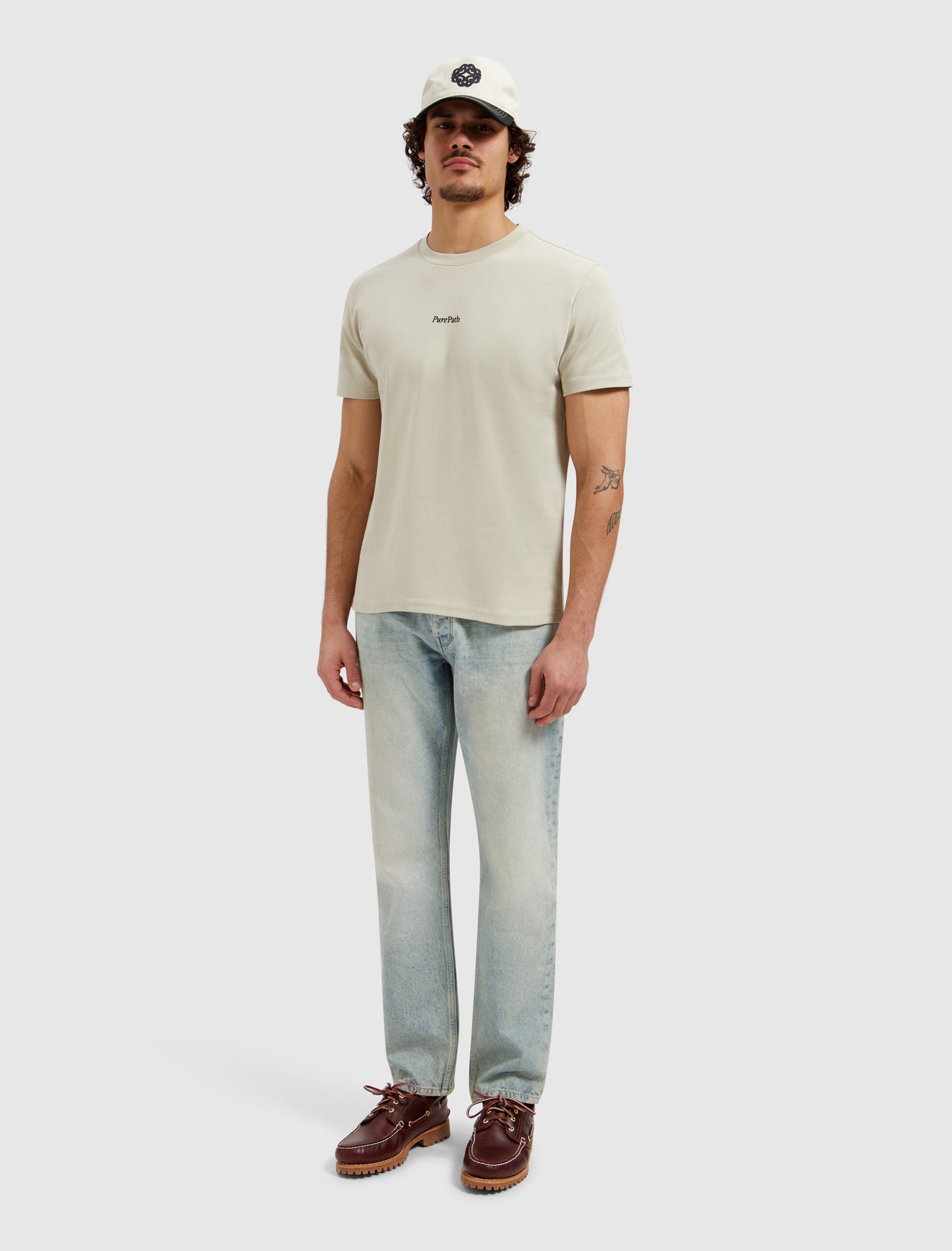 Bold Emblem T-shirt | Sand