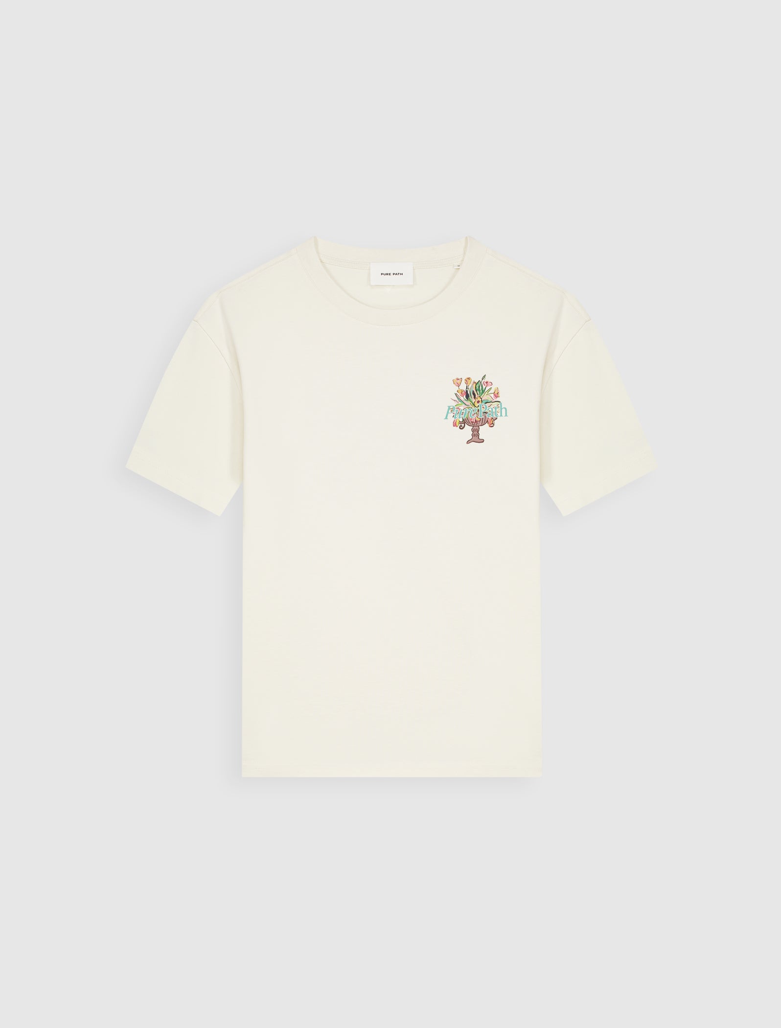 Flower Vase T-shirt | Ecru