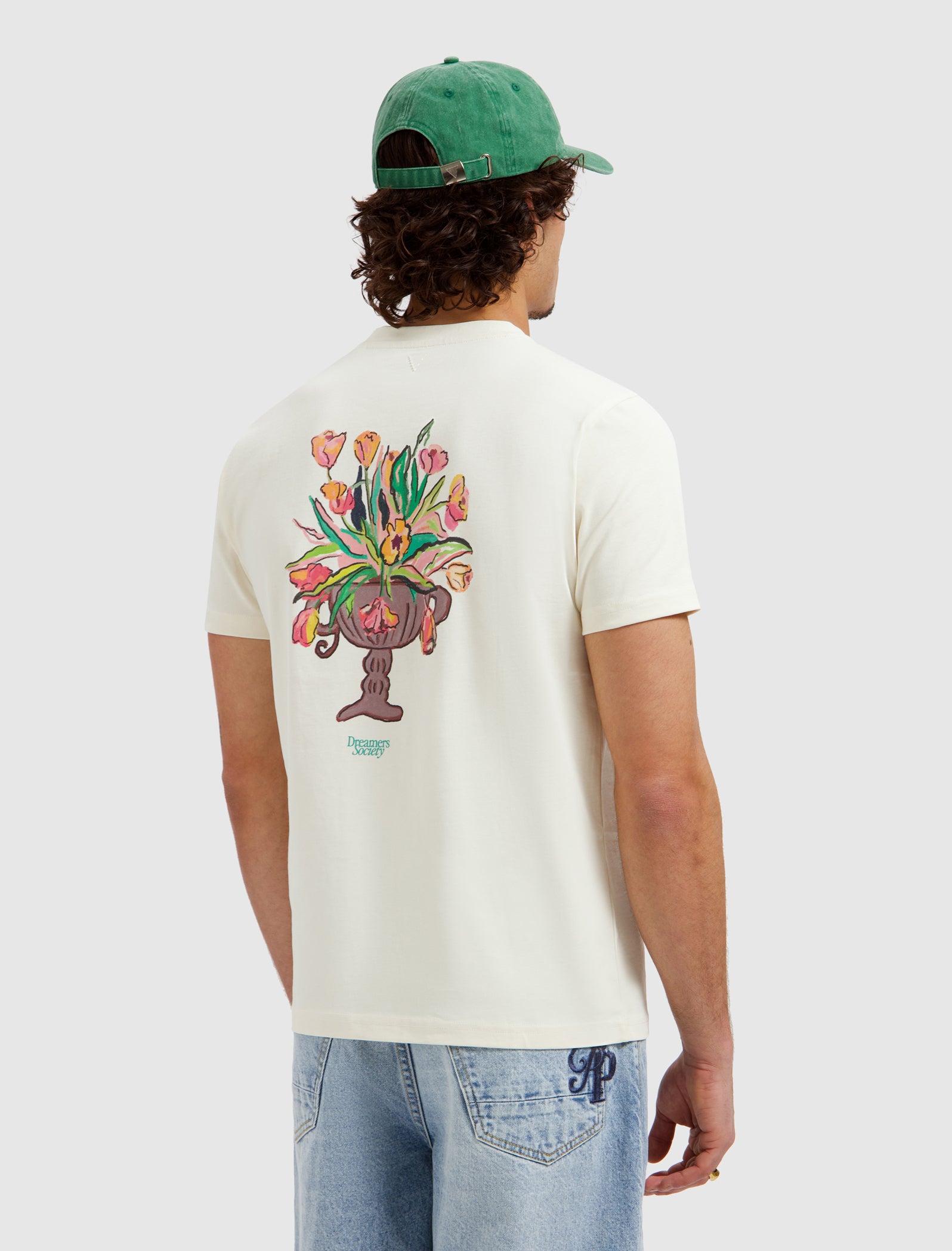 Flower Vase T-shirt | Ecru