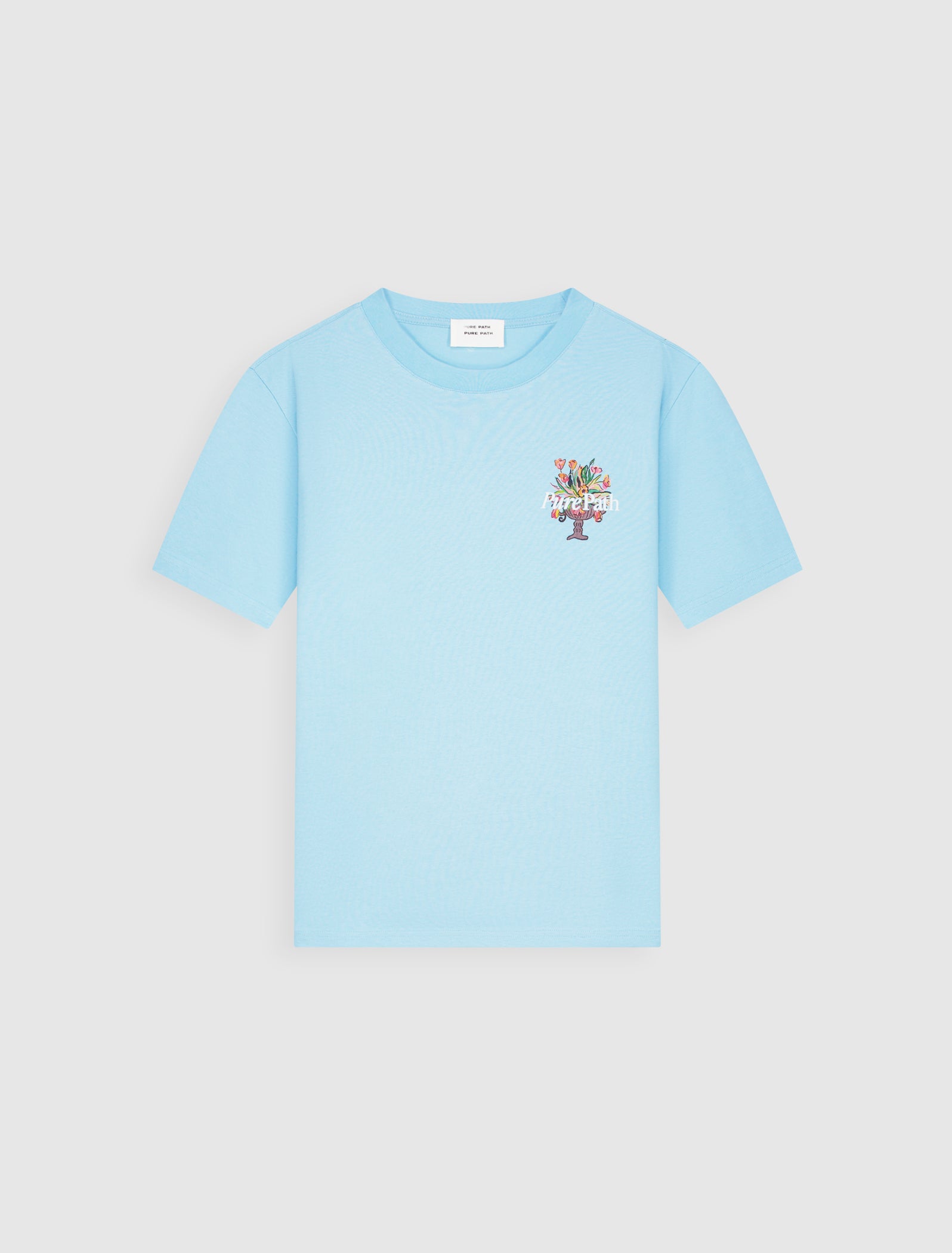 Flower Vase T-shirt | Sky Blue