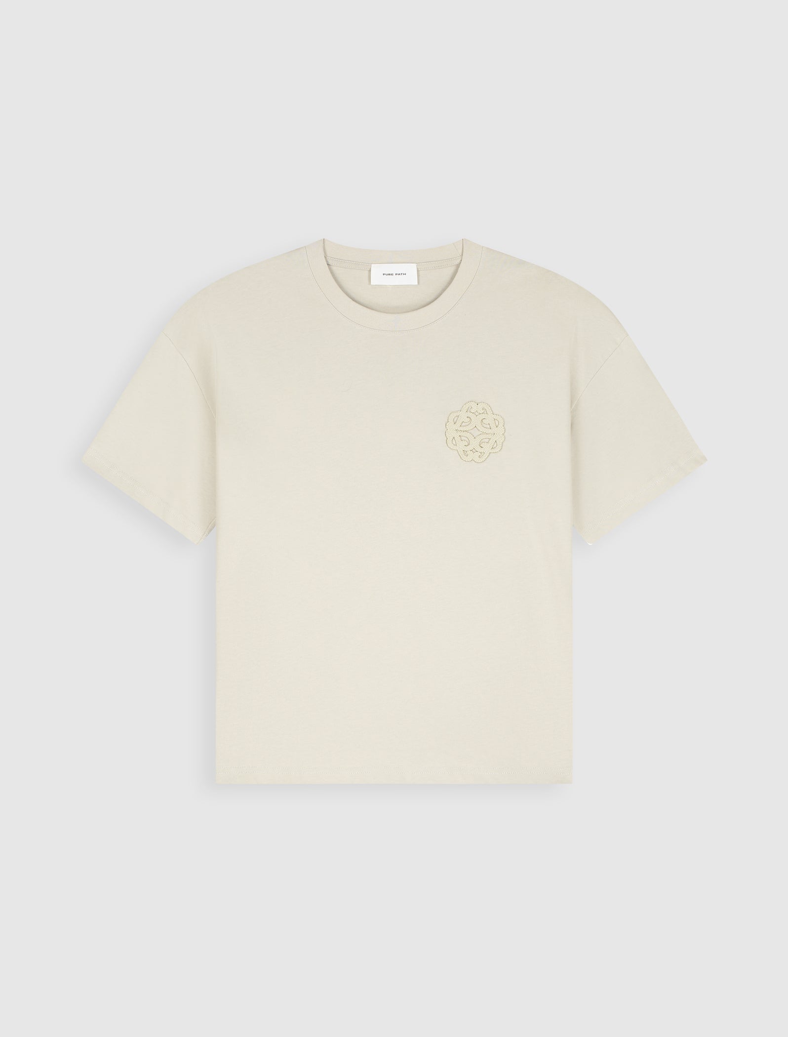 Emblem Badge T-shirt | Sand