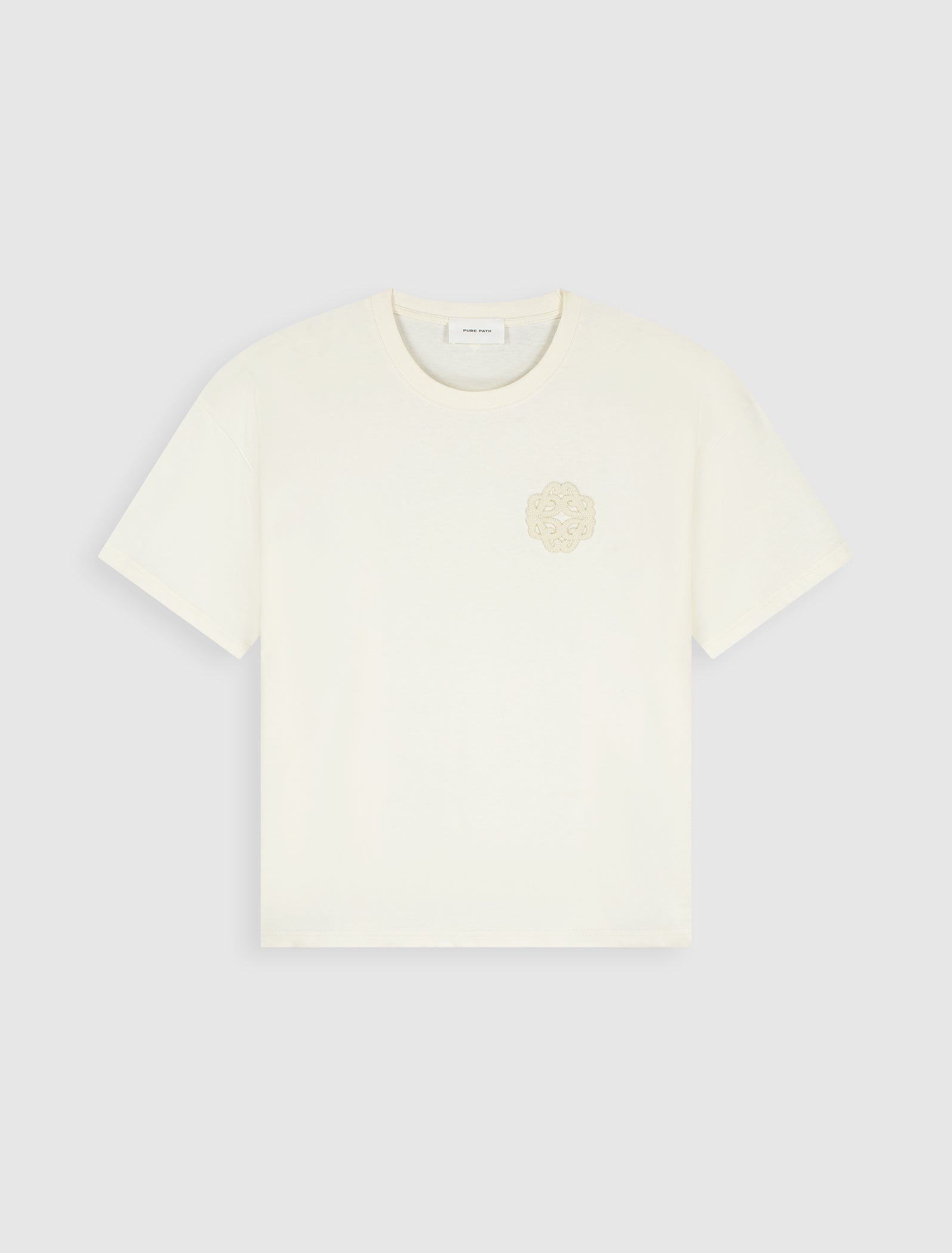 Emblem Badge T-shirt | Ecru
