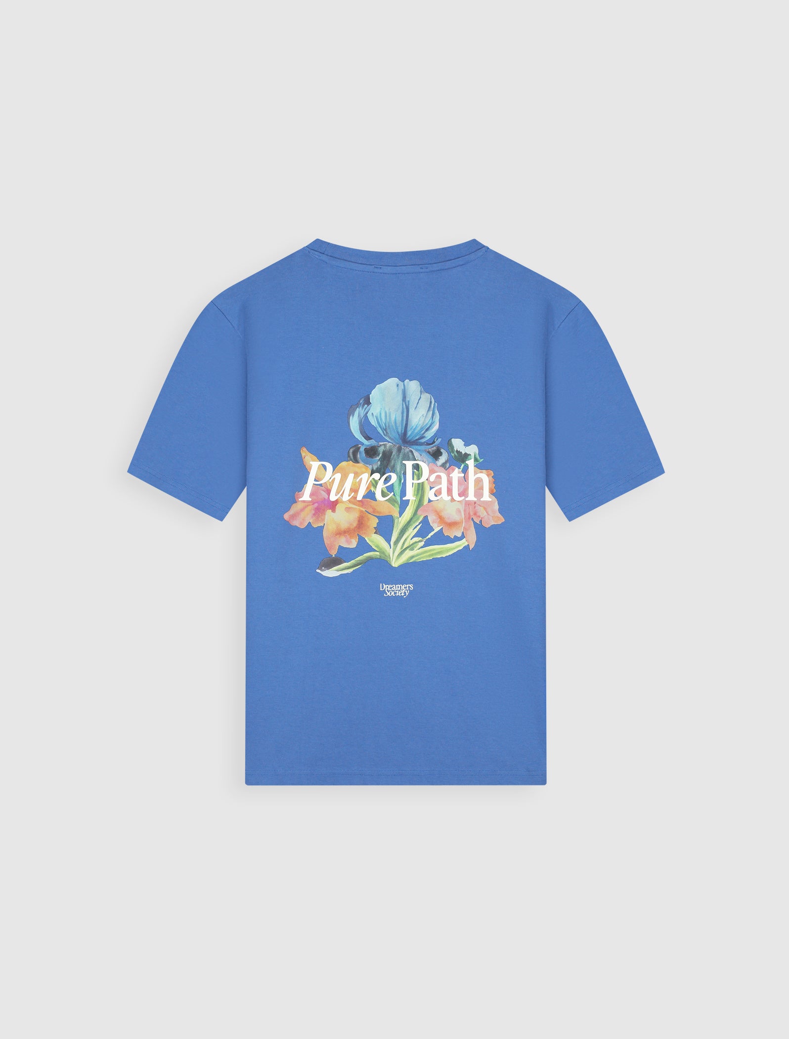 Trio of Flowers T-shirt | Faded Cobalt